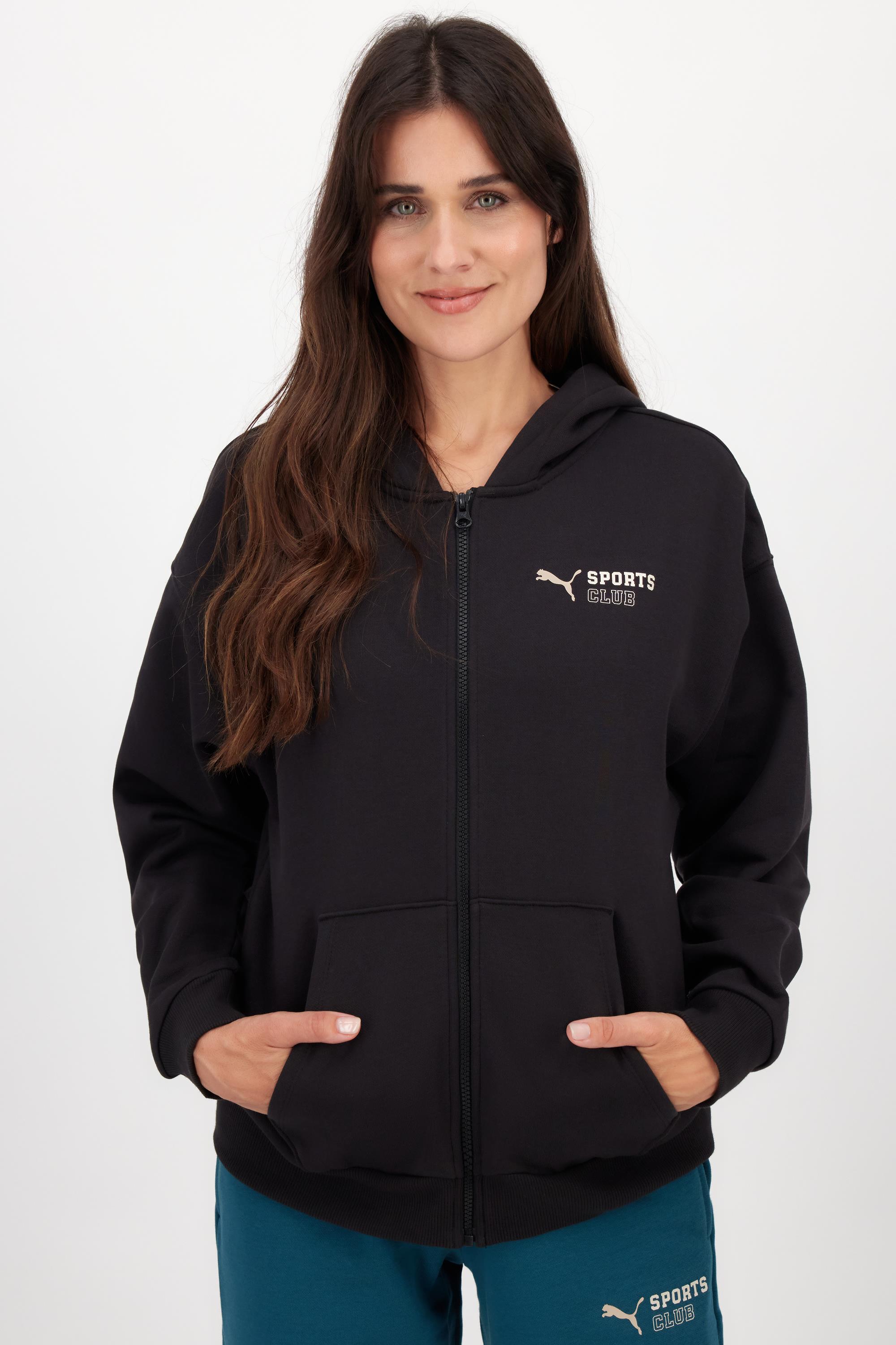 Sudadera Puma Negro Sudadera Cremallera Mujer Sprinter