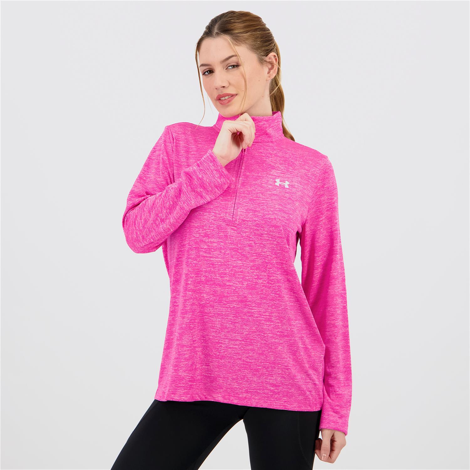 Under Armour Tech Twist - Rosa - Sudadera Térmica Mujer talla L