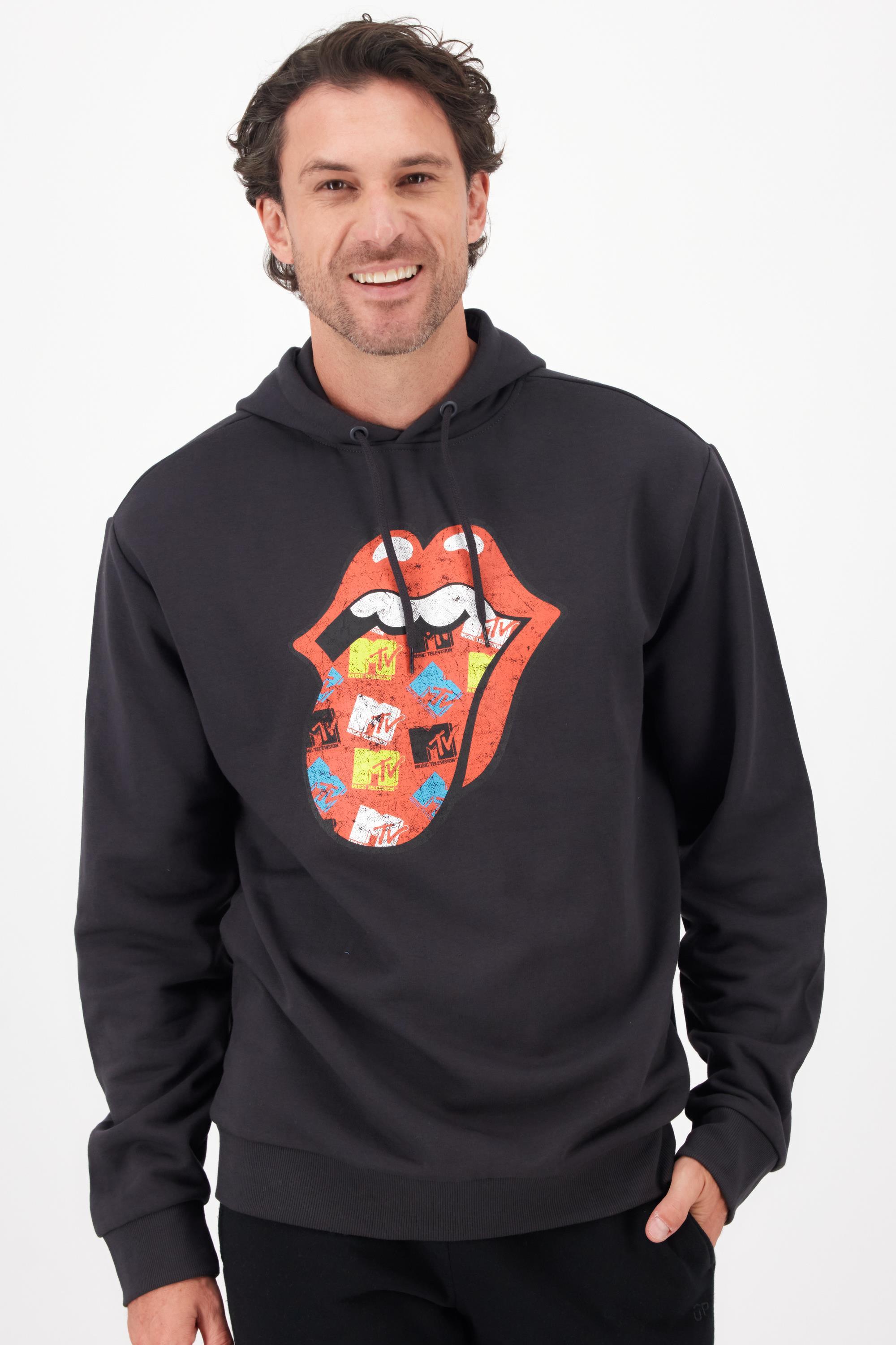 Sudadera MTV X Rolling Stones - Gris - Sudadera Hombre talla