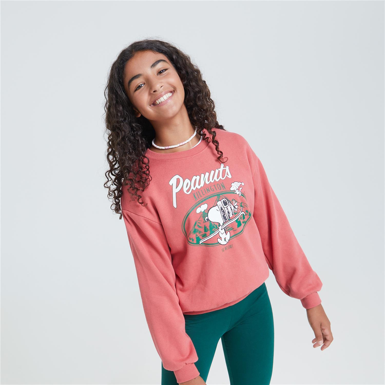 Sudadera Snoopy - Rosa - Sudadera Niña Peanuts talla 10