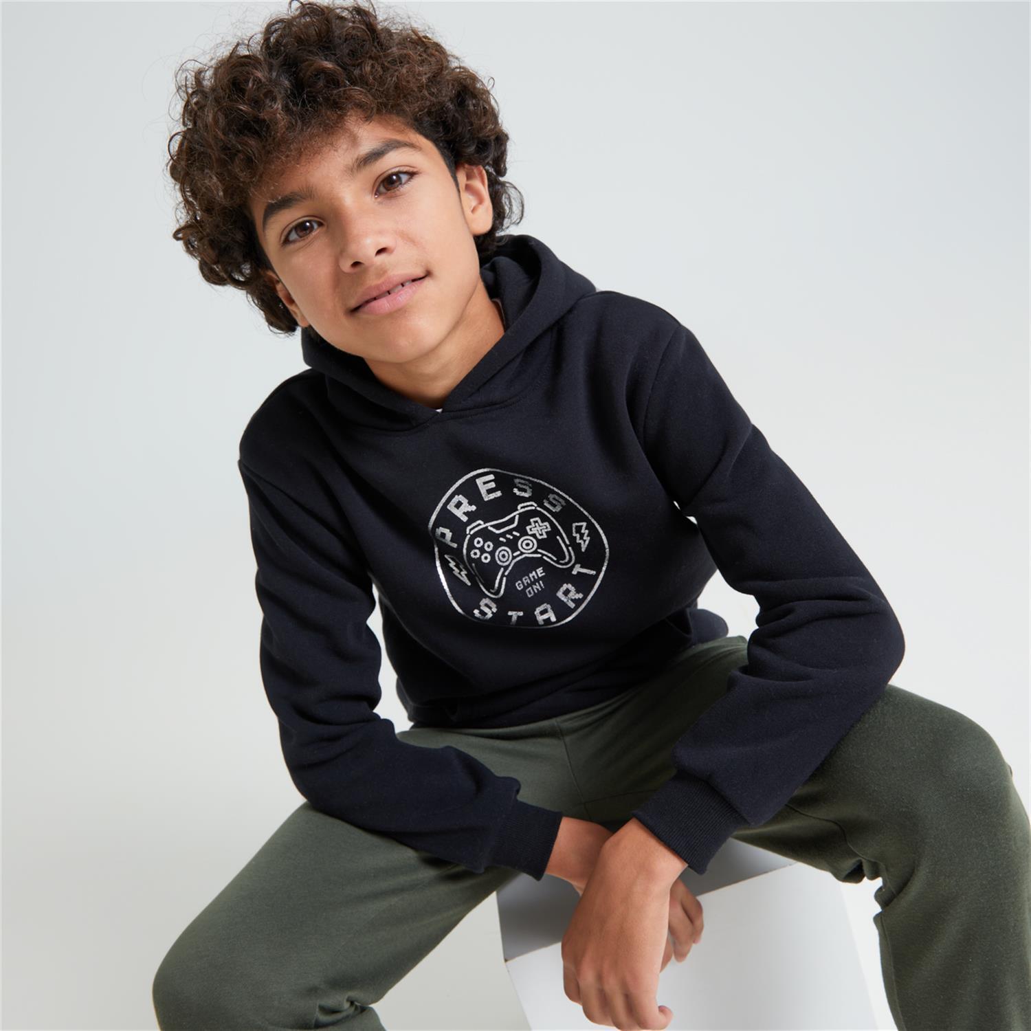 Up Basic - Rojo - Sudadera Capucha Niño talla 16