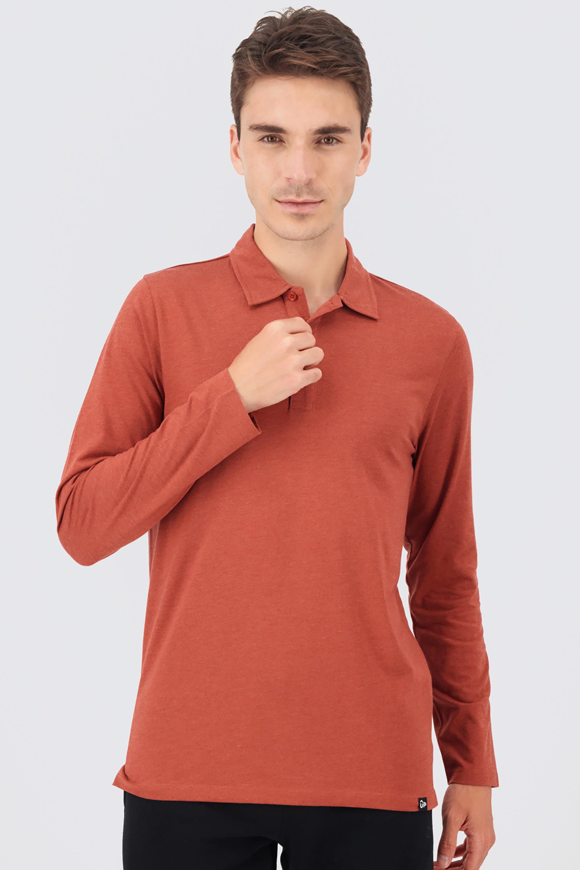 Polo Up - Rojo - Polo Manga Larga Hombre