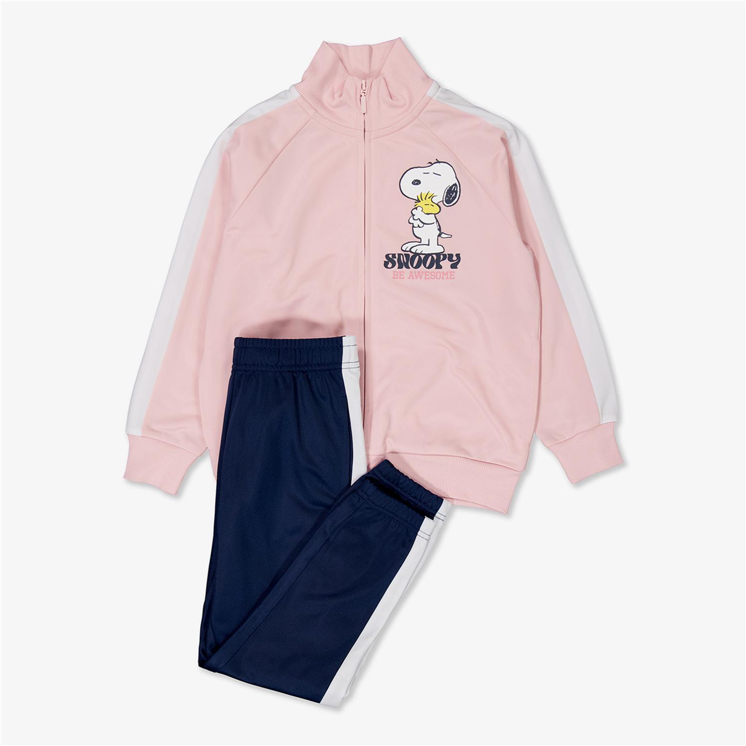 Fato Treino Snoopy - Rosa - Fato Treino Menina Peanuts tamanho 8