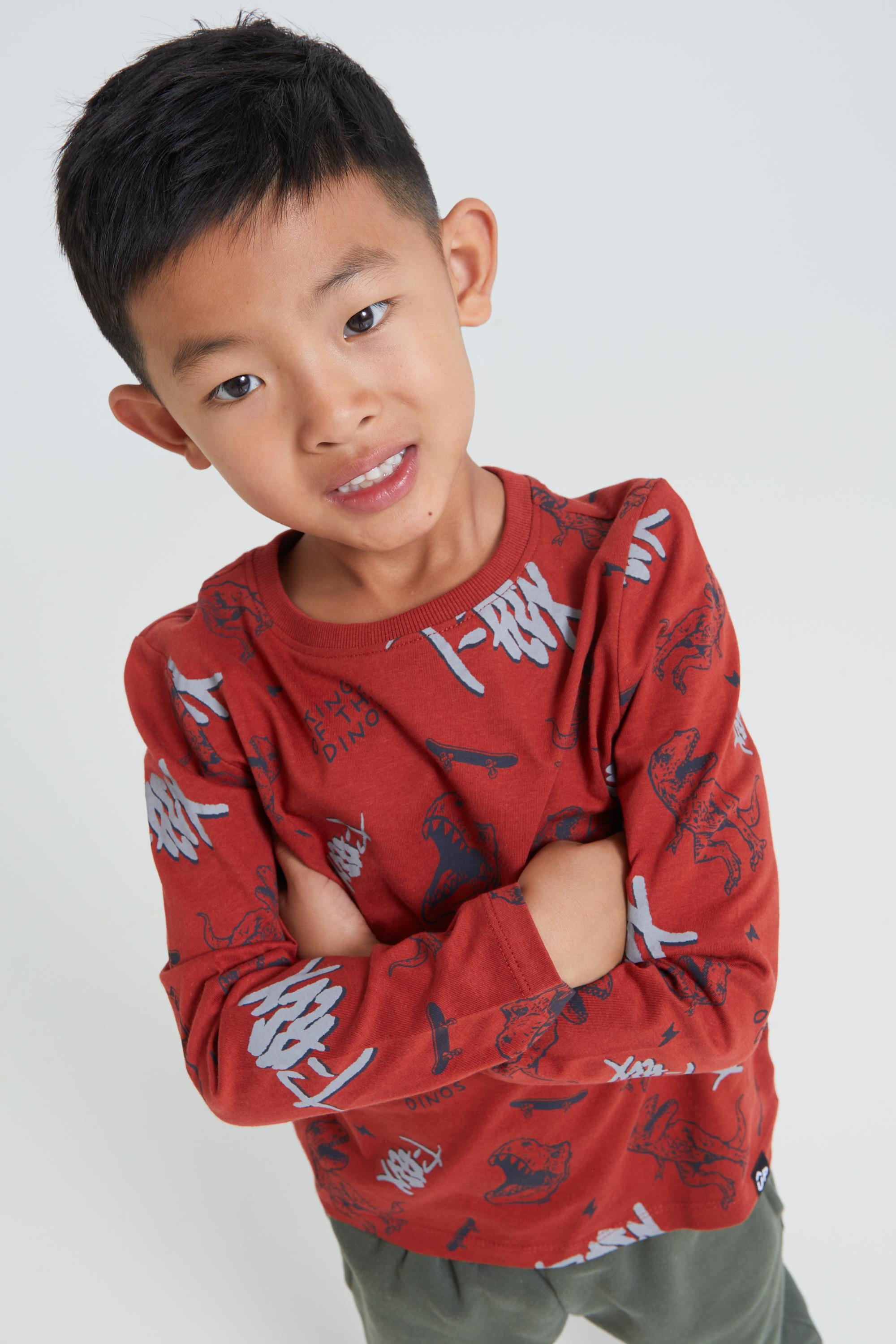 Camiseta Manga Larga Up - Rojo - Camiseta Niño talla 8