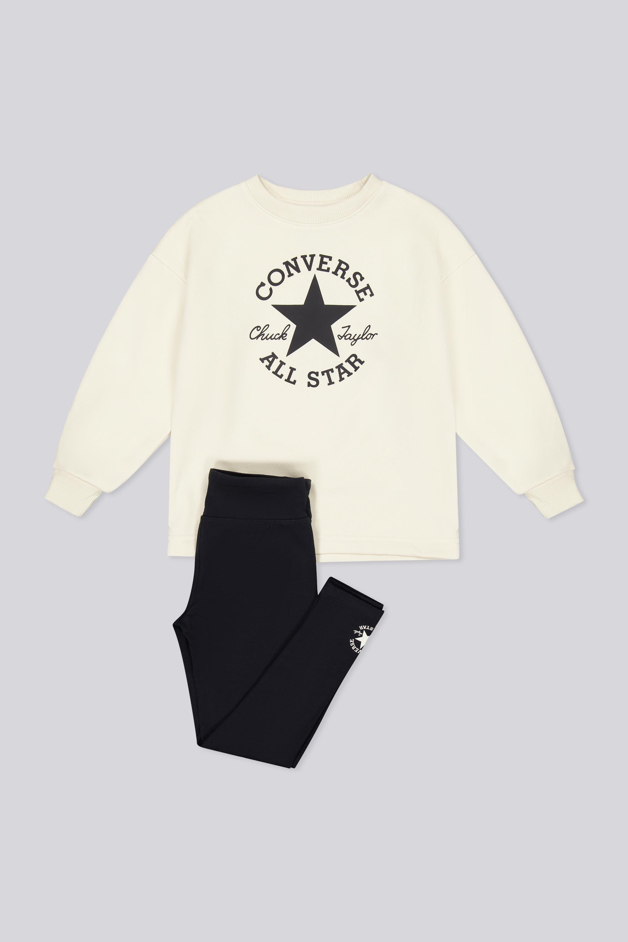 Chándal Infantil Converse - Negro - Chándal Felpa Niña talla 5