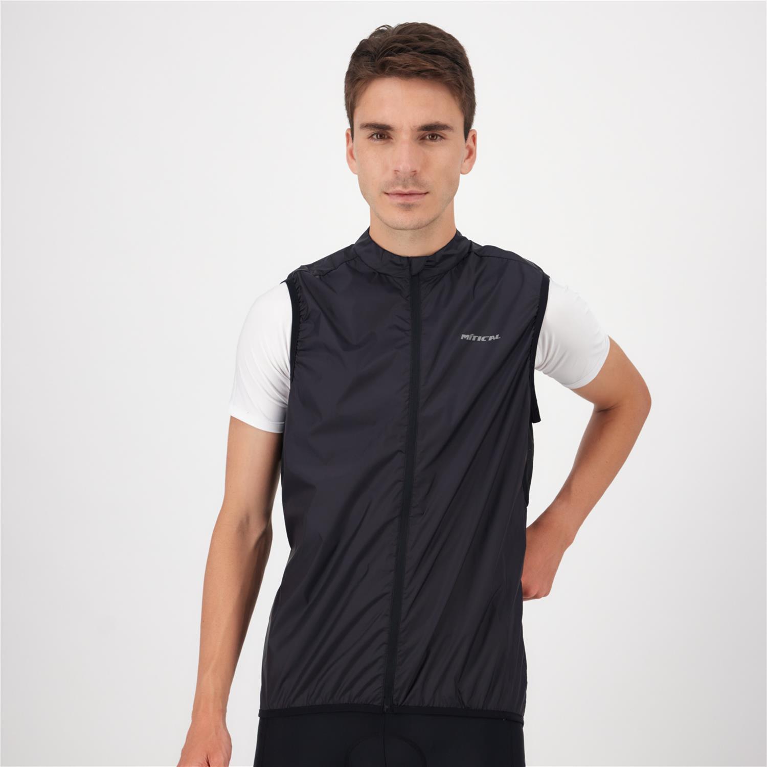 Plata - Granate - Chaleco Ciclismo Hombre talla