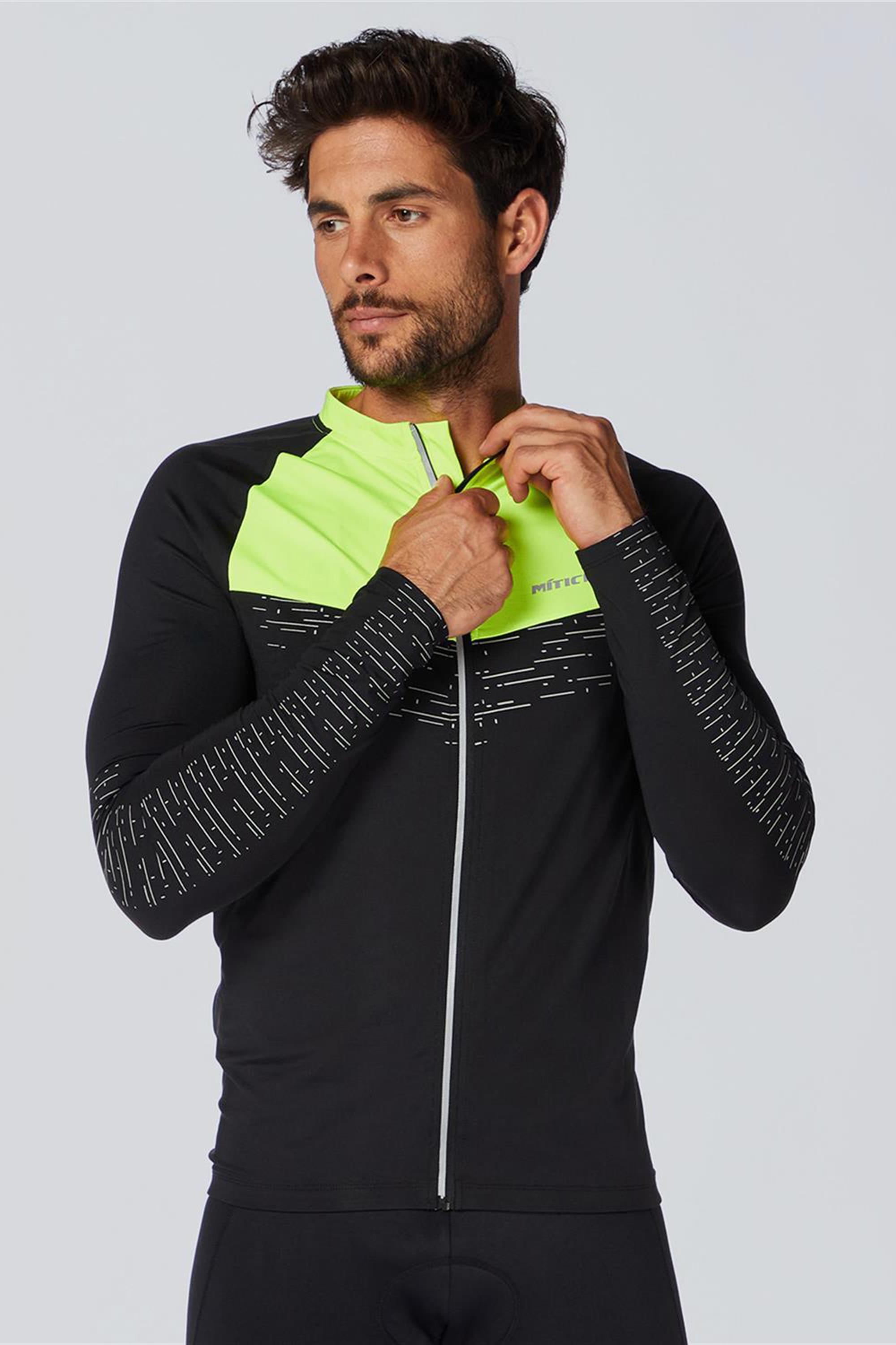 Mitical Mítical Reflective Negro Maillot Ciclismo Hombre Talla