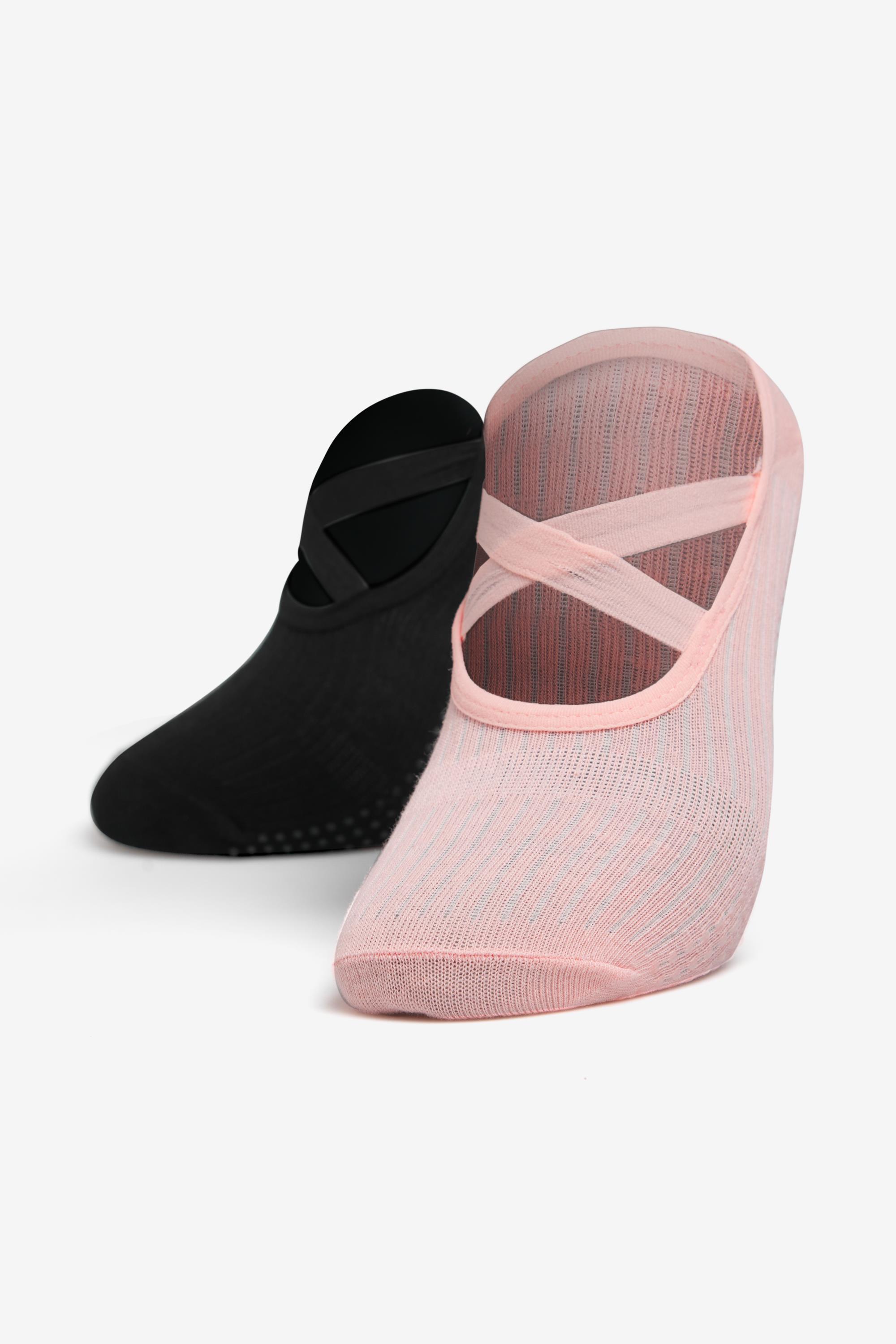 Calcetines Antideslizantes Doone - Negro - Calcetines Yoga Mujer talla