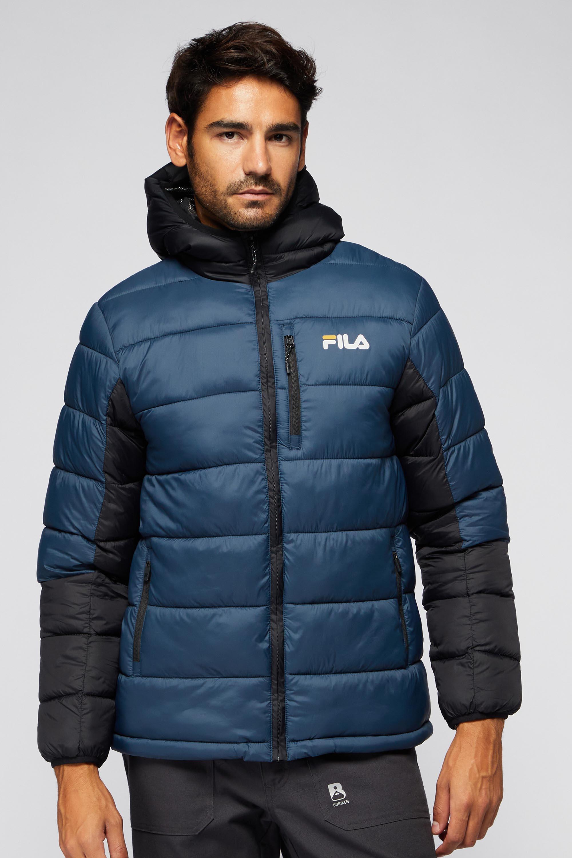 Anorak Fila Negro Chaqueta Acolchada Hombre Sprinter