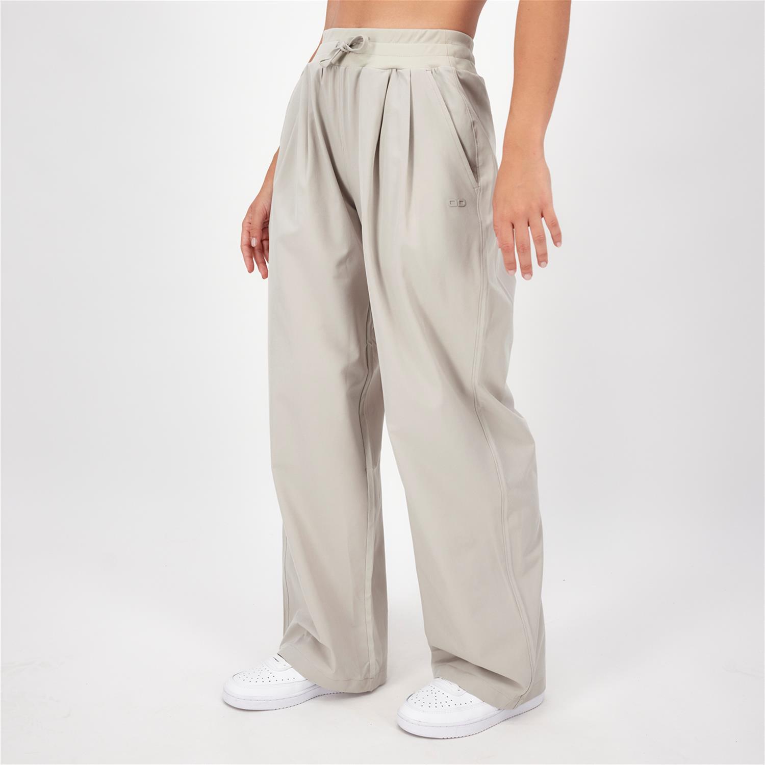 Pantalón Wide Leg Doone - Taupe - Pantalón Oversize Mujer talla M
