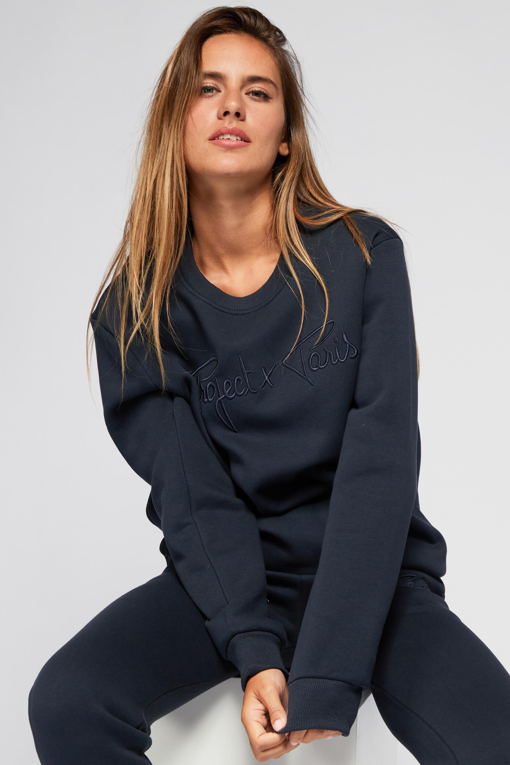 Basic - Azul - Sudadera Mujer talla