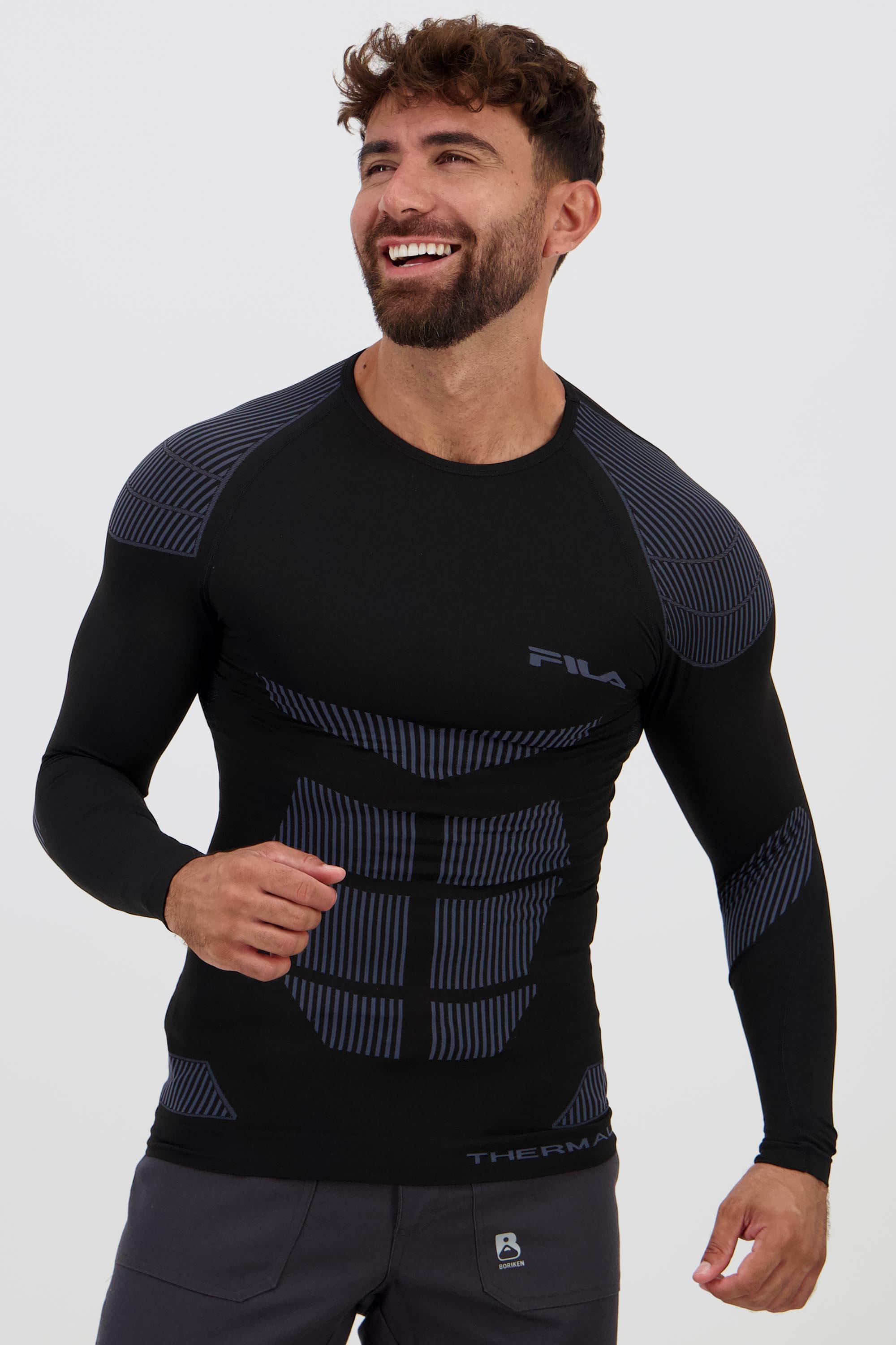 Camiseta Térmica Fila Negro Camiseta Interior Hombre Sprinter