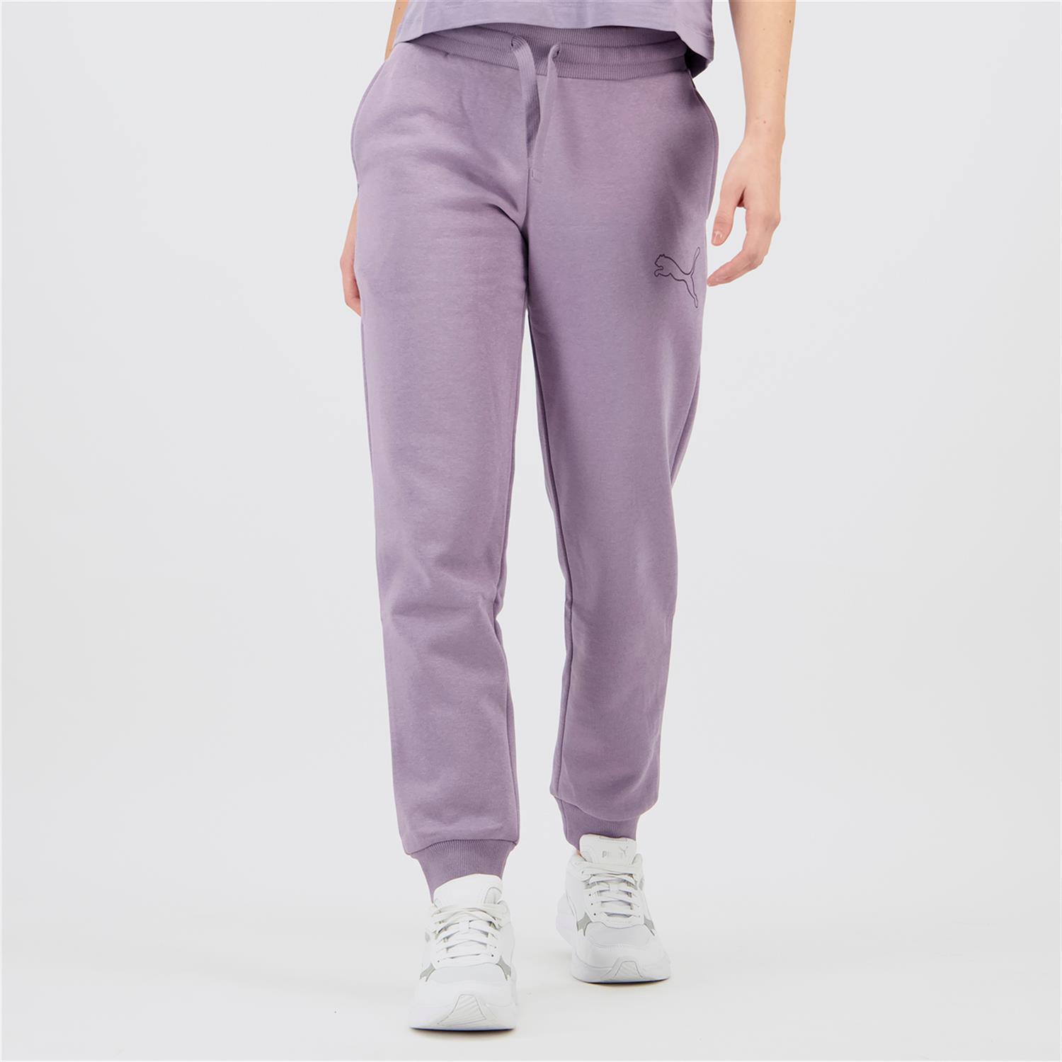Pantalón Largo Puma - Morado - Pantalón Chándal Mujer talla M