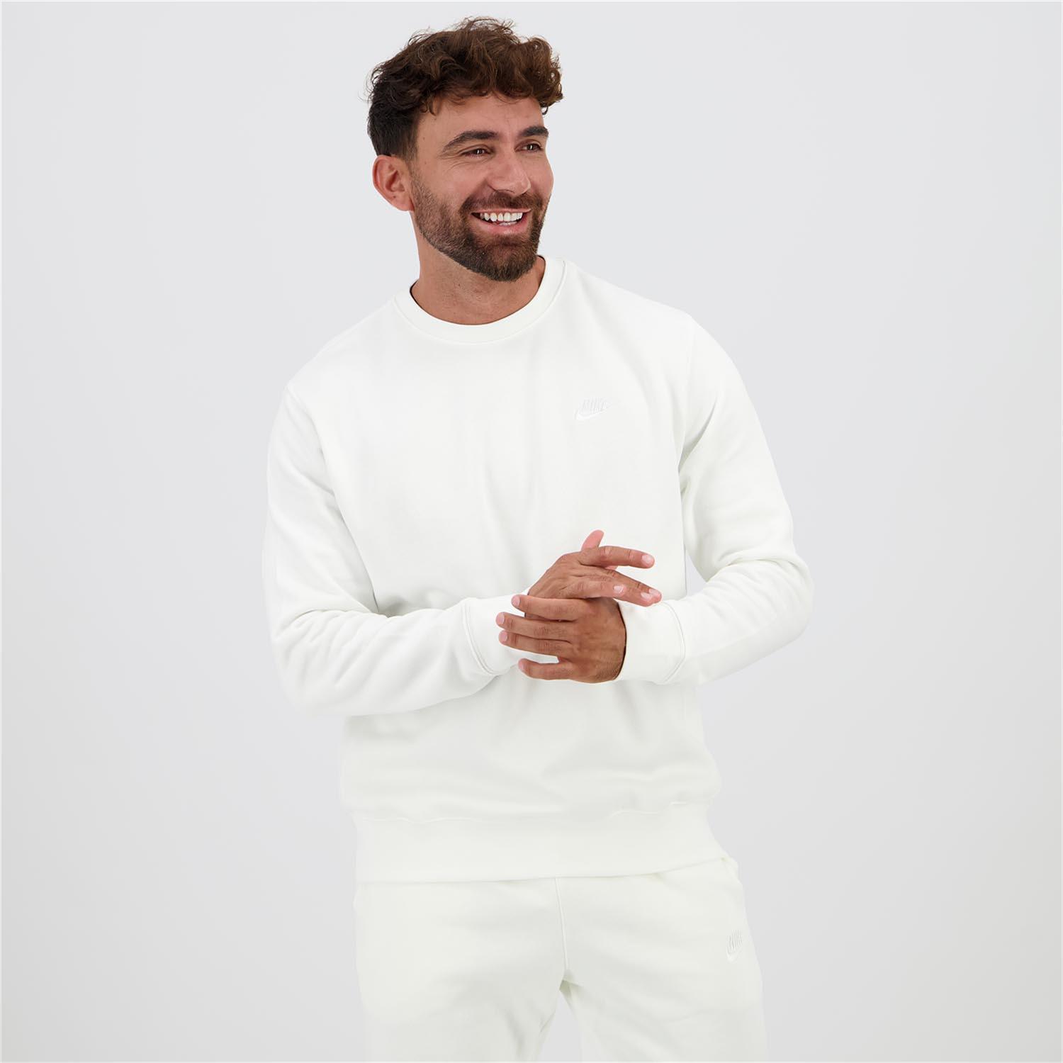 Nike Club - Blanco - Sudadera Felpa Hombre talla XS