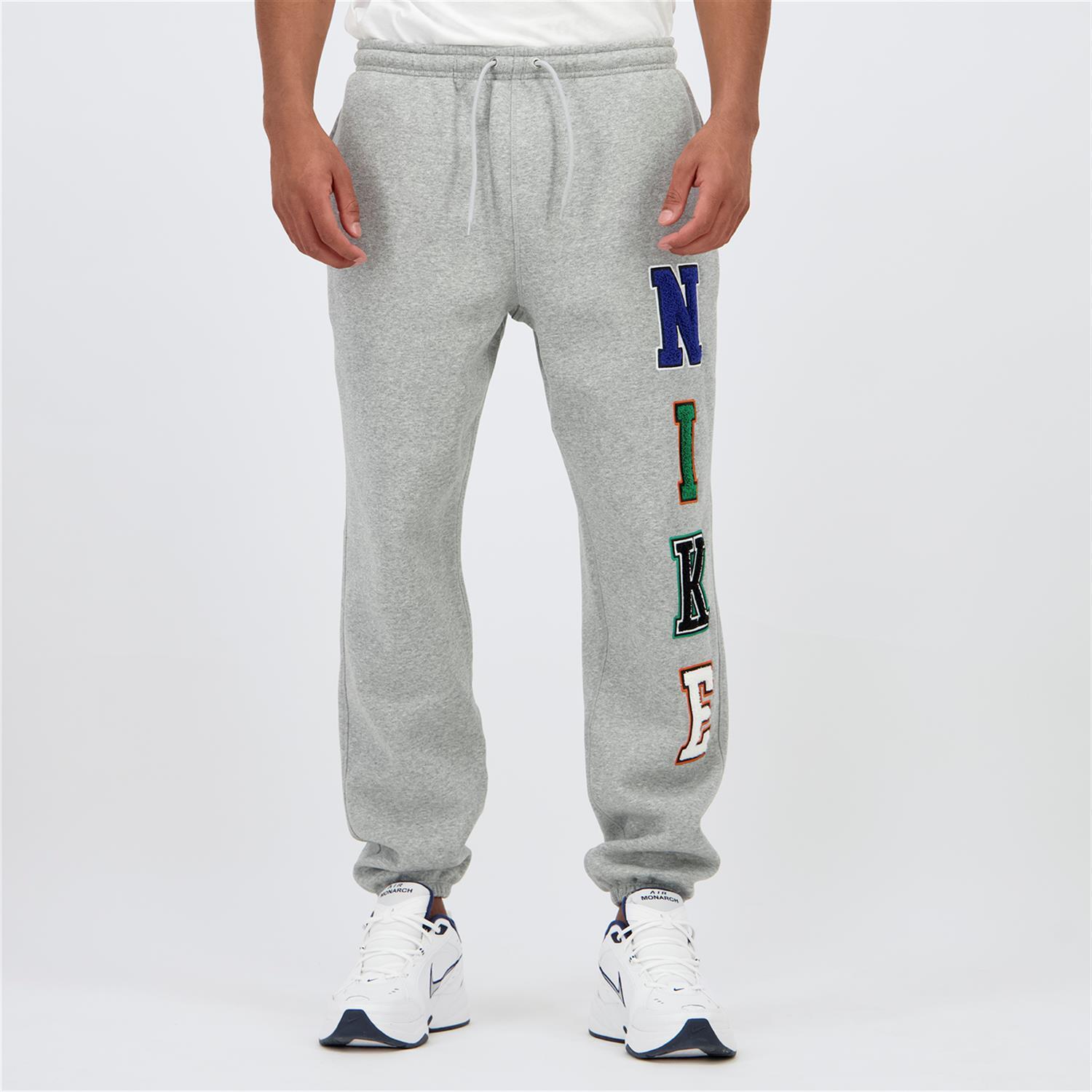 Nike Letters - Gris - Pantalón Chándal Hombre talla S