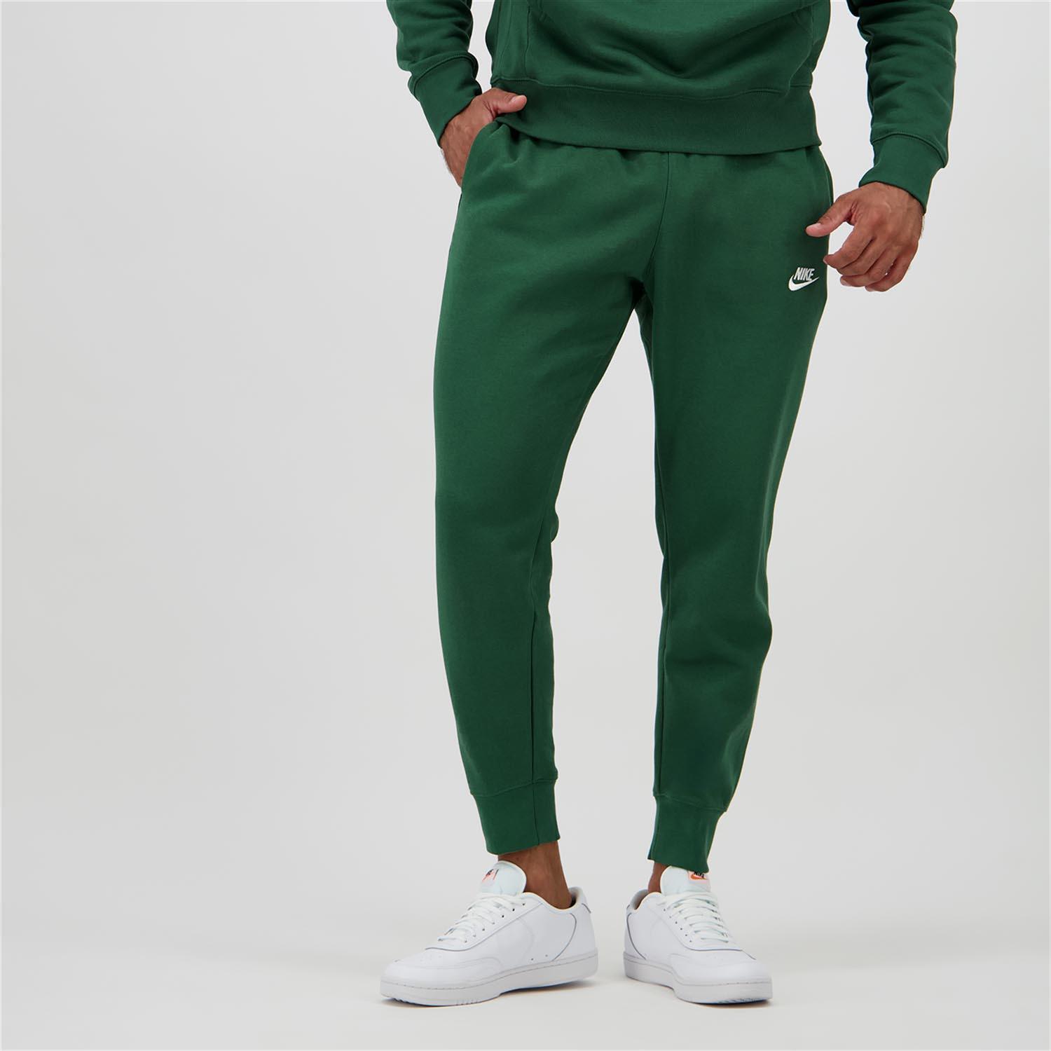Nike Club Logo - Verde - Pantalón Chándal Hombre talla L