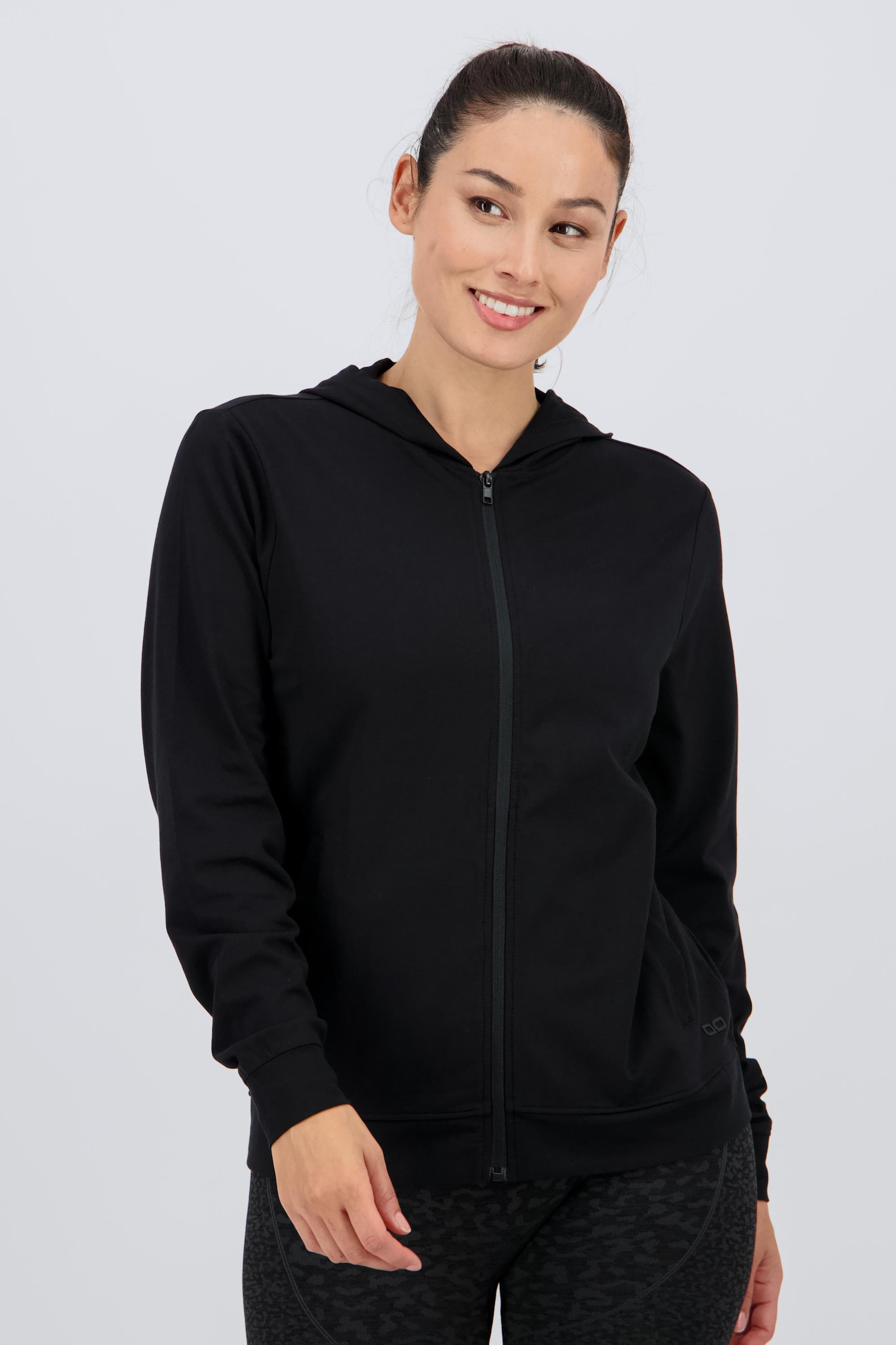 Sudadera Cremallera Doone - Negra - Sudadera Capucha Mujer talla