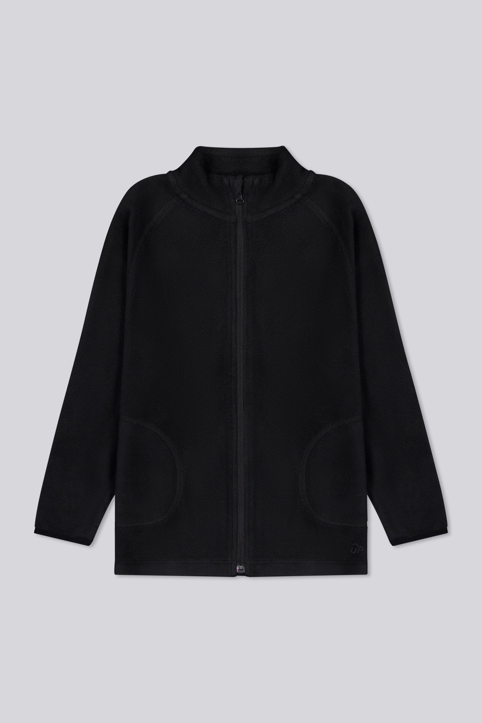 Forro Polar Up - Negro - Chaqueta Forro Polar Niño