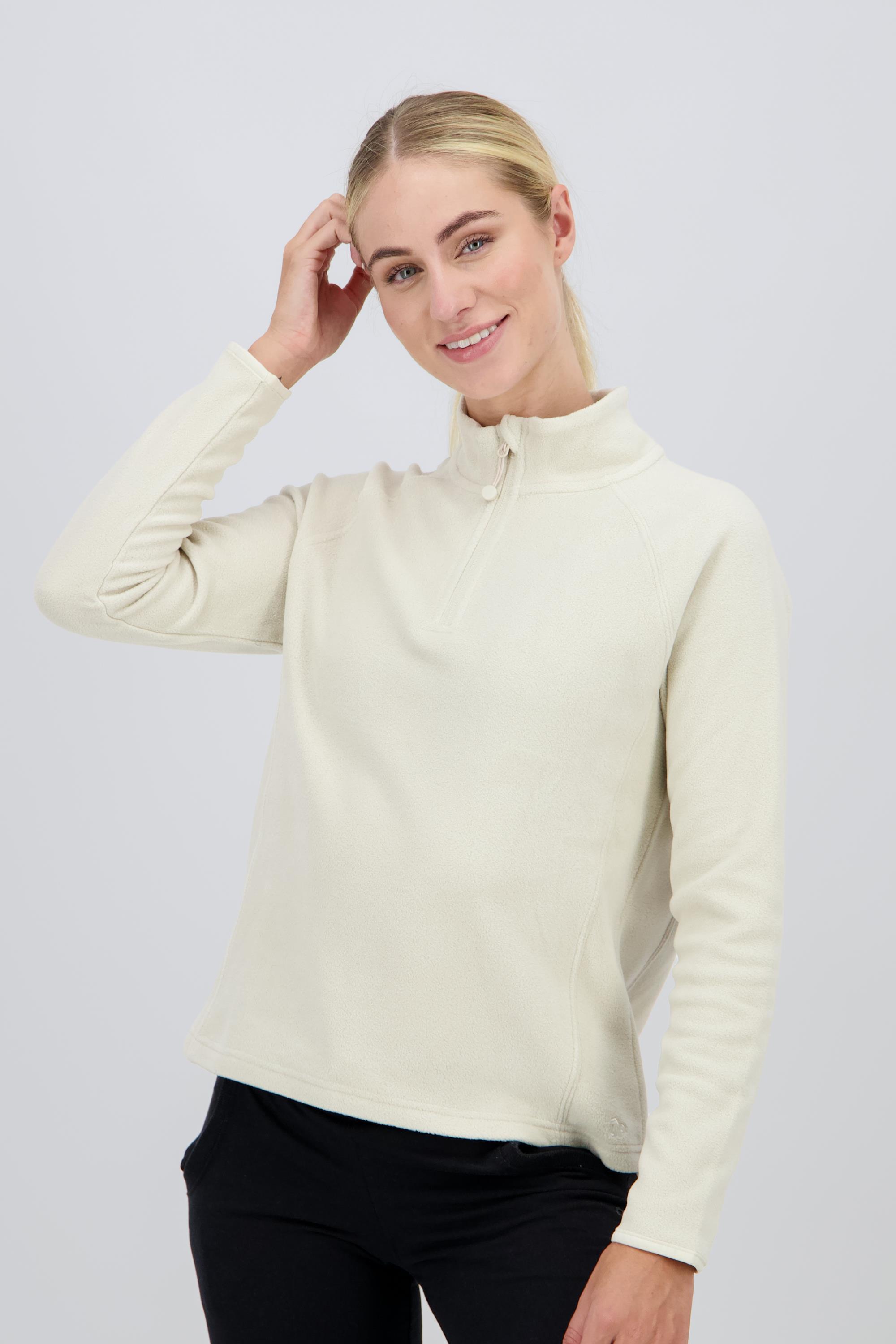 Forro Polar Up - Blanco - Polar Media Cremallera Mujer talla