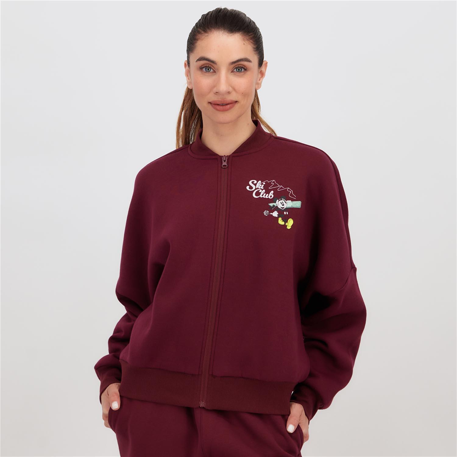 Sudadera Mickey - Vino - Sudadera Cremallera Mujer talla M