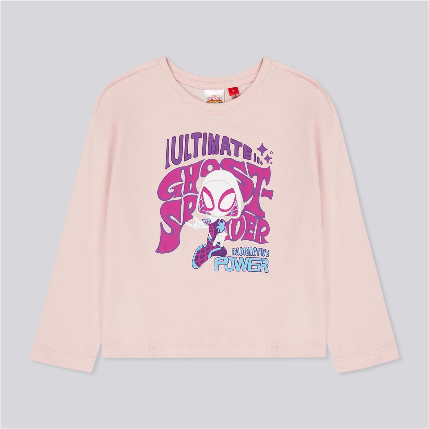 Camiseta Manga Larga Spidey - Rosa - Camiseta Niña talla 2
