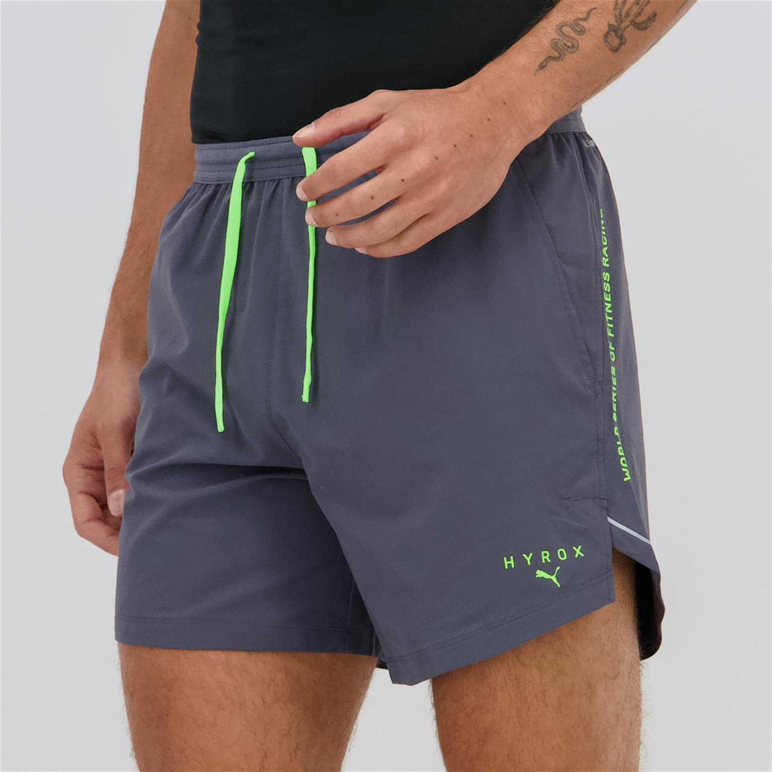 Puma Ki Hyrox - Gris - Pantalón Corto Hombre talla L