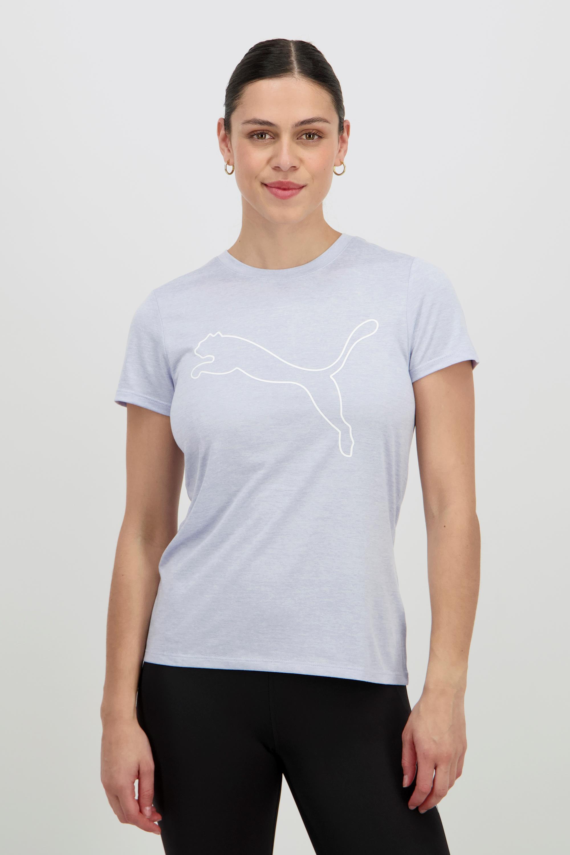 Camiseta Puma - Azul - Camiseta Fitness Mujer talla