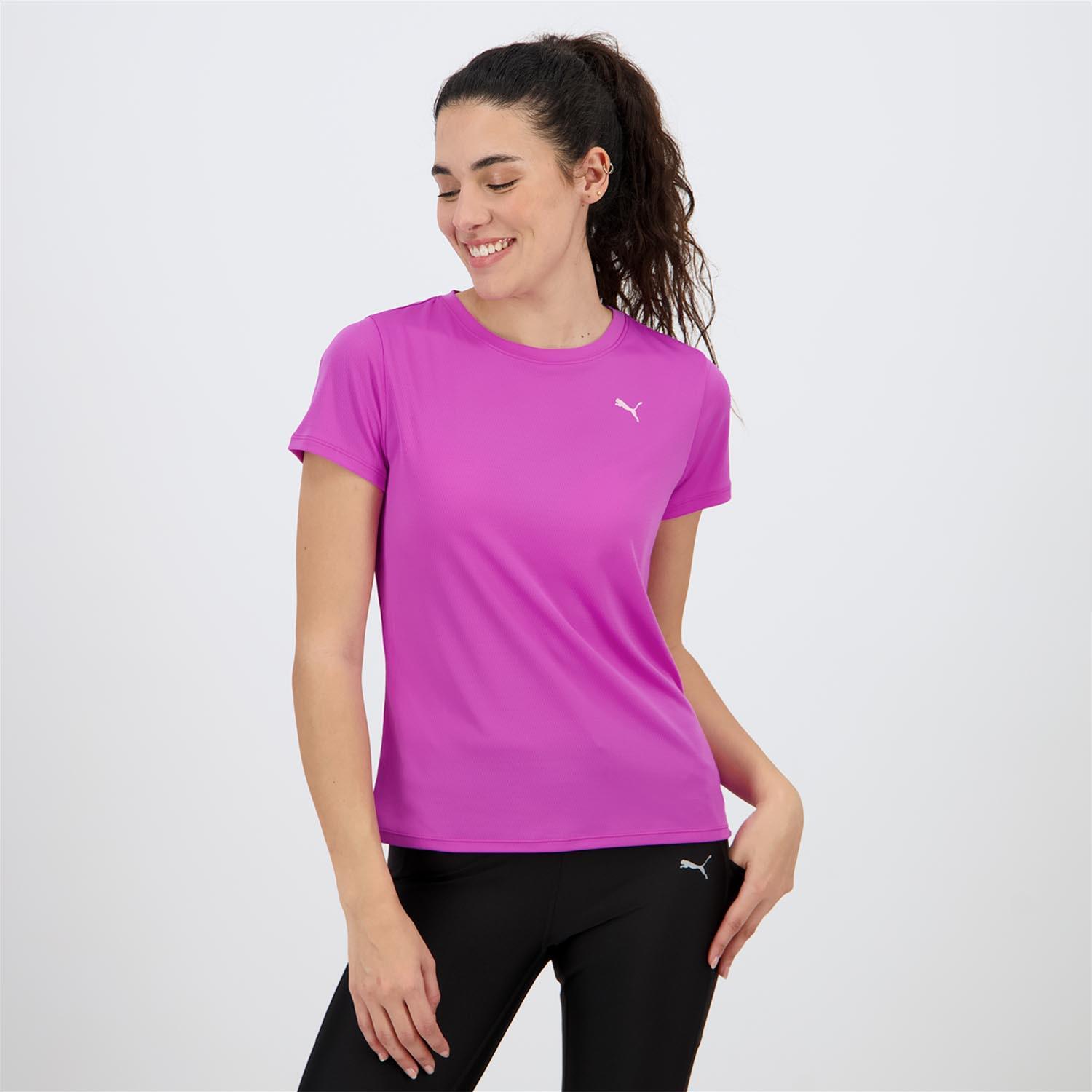 Camiseta Puma - Fucsia - Camiseta Running Mujer talla XS