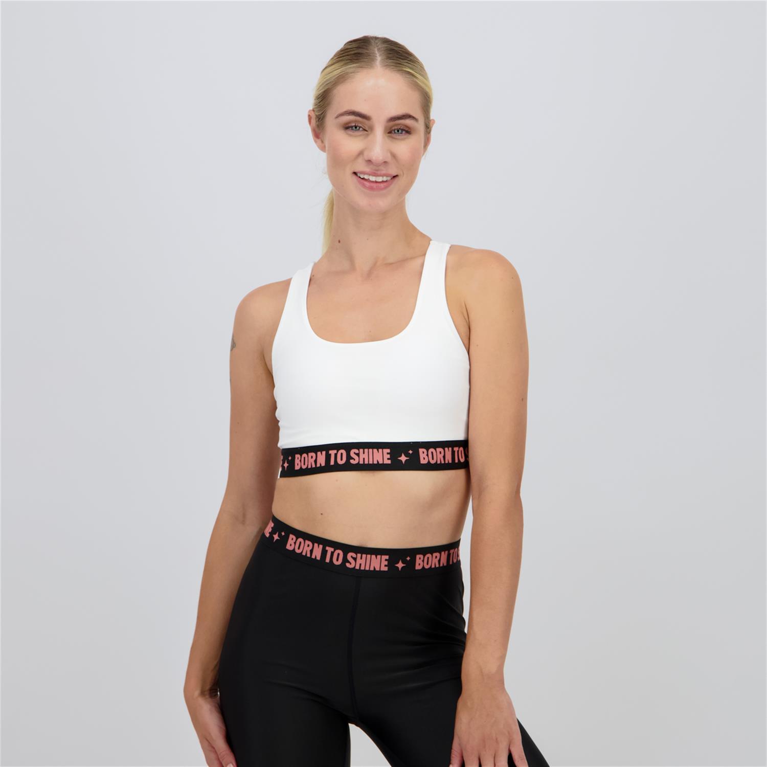 Top Mr Wonderful - Blanco - Sujetador Deportivo Mujer talla S