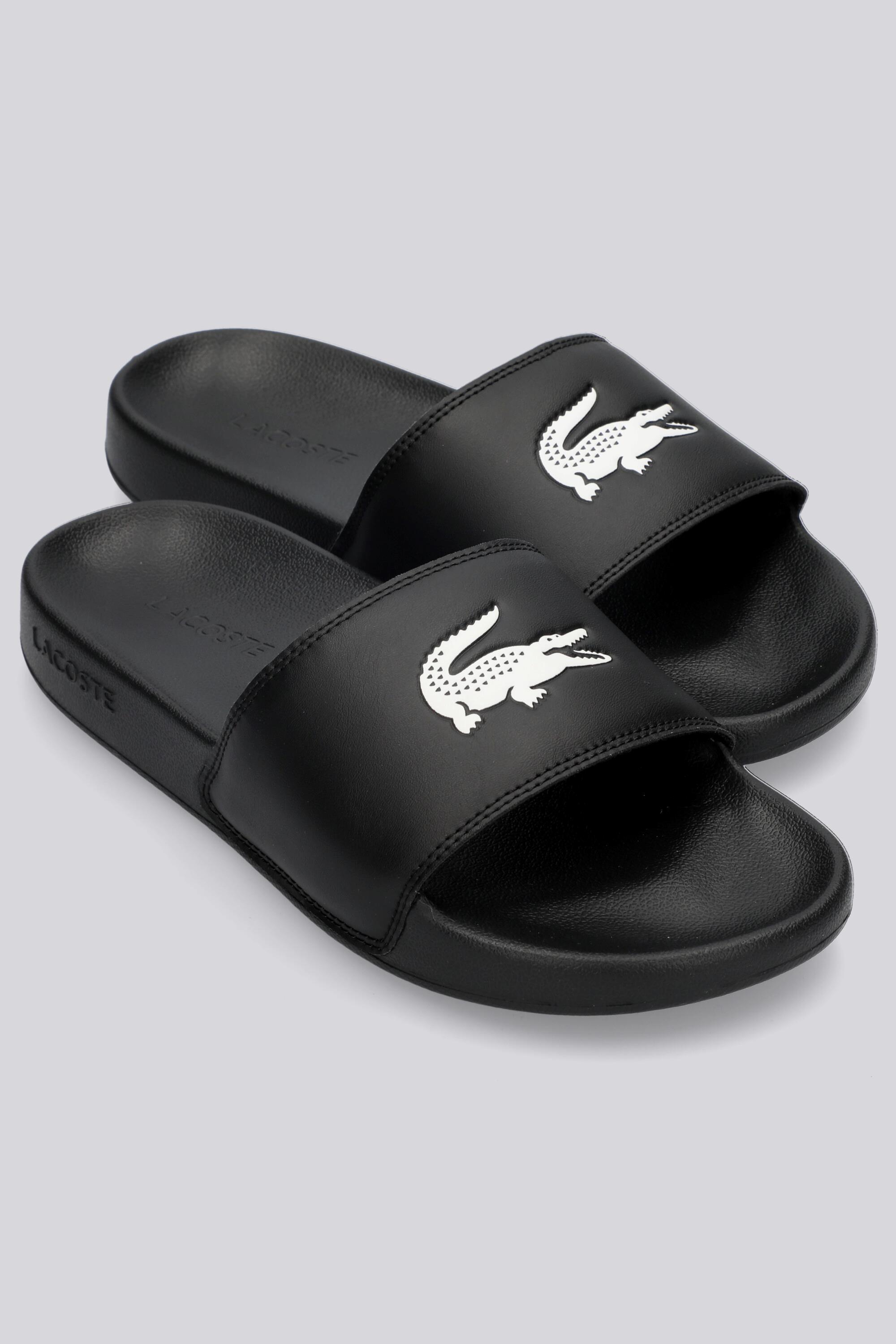 Lacoste Serve Slide Negro Chanclas Hombre Sprinter