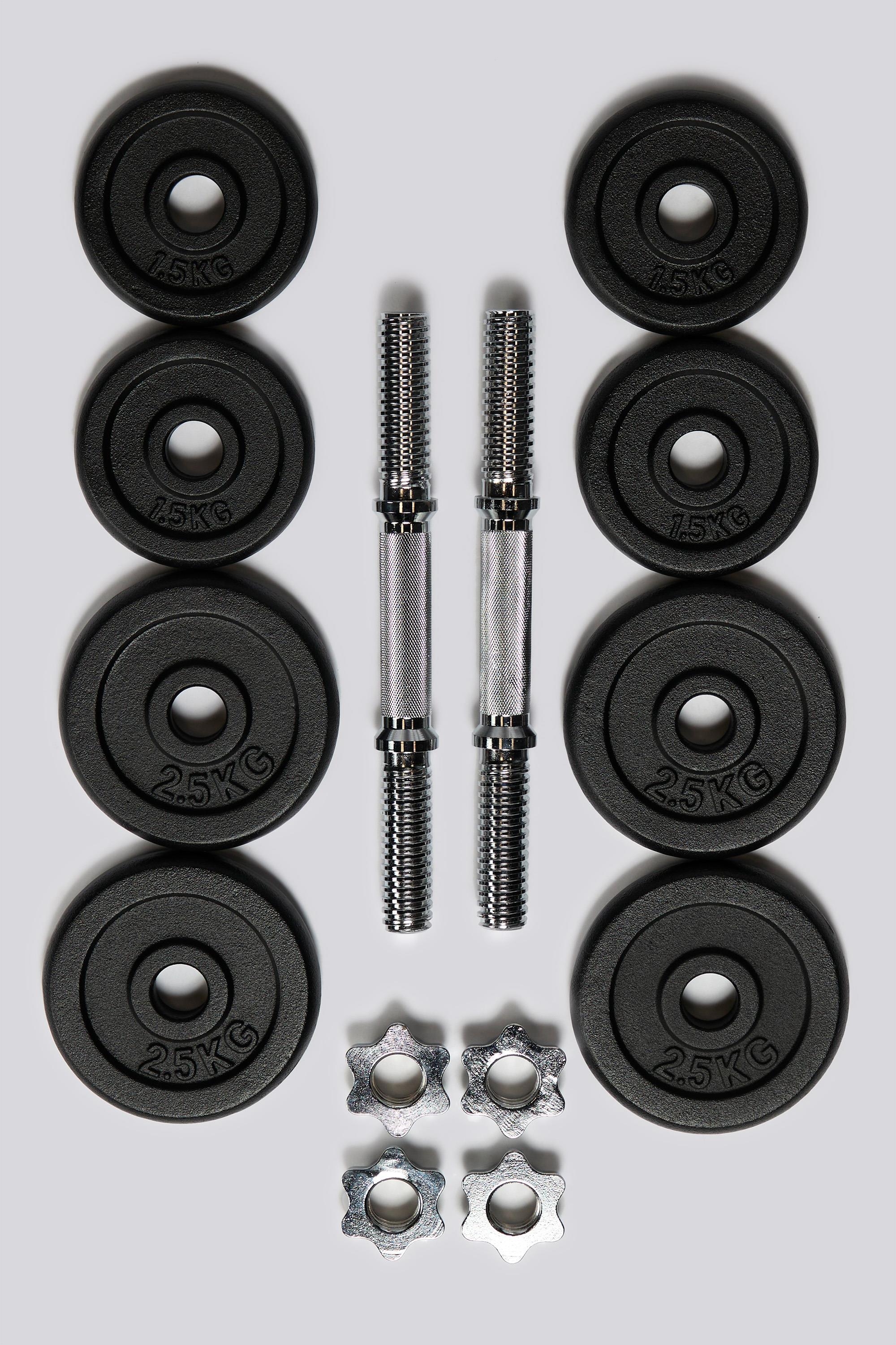 Kit Mancuernas Softee - Negro - Pesas 20 kg talla T.U.