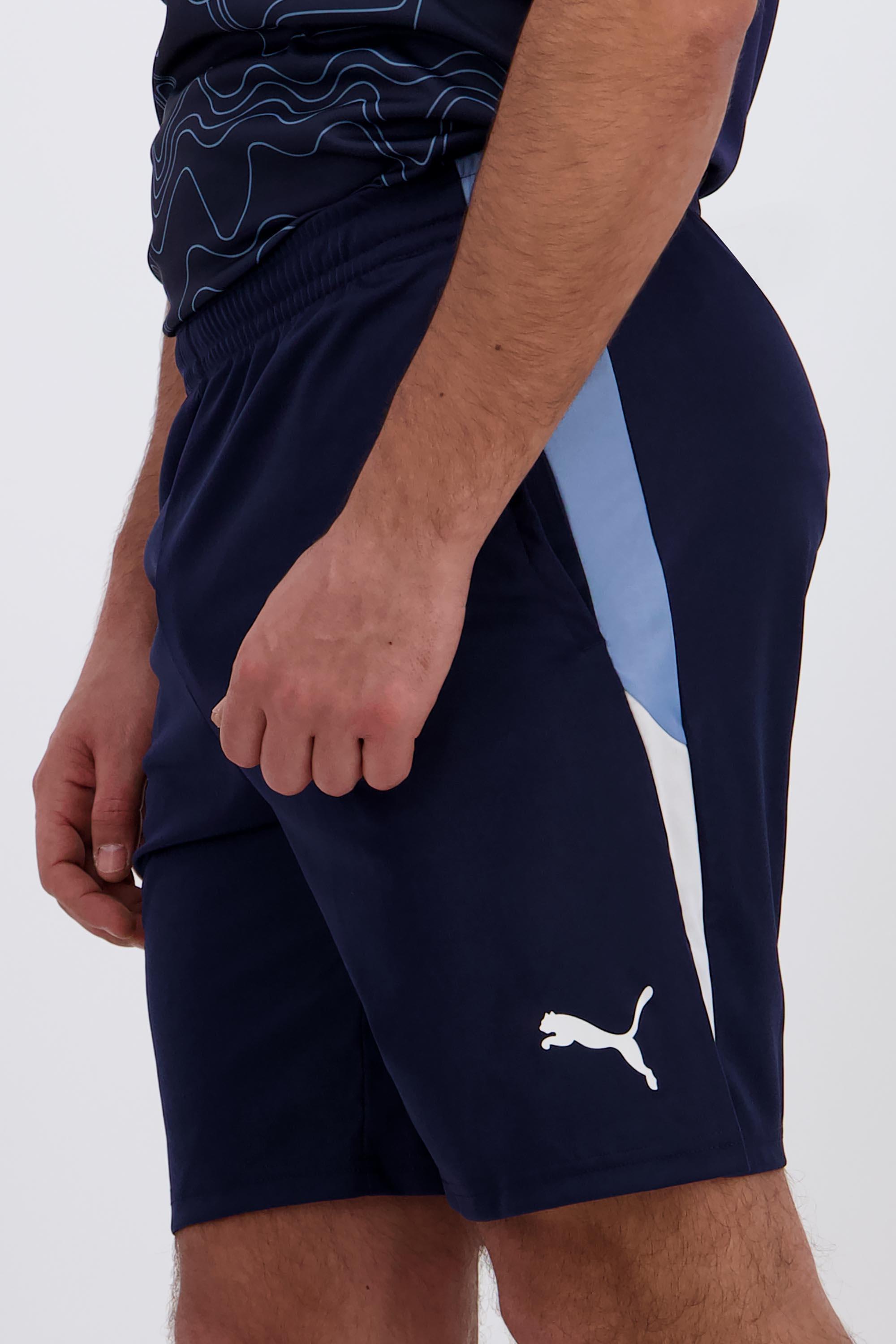 Pantalón Fútbol Hombre Puma Indiv Liga Corto Azul talla