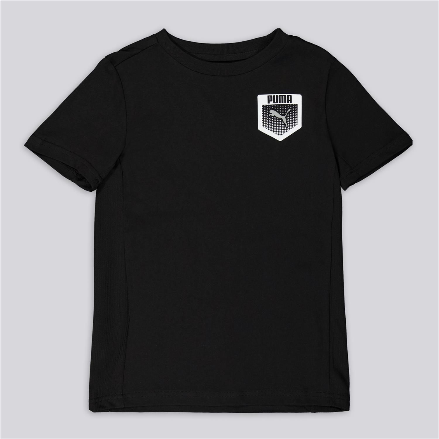 Puma Active Sport - Negro - Camiseta Algodón Niño talla 10