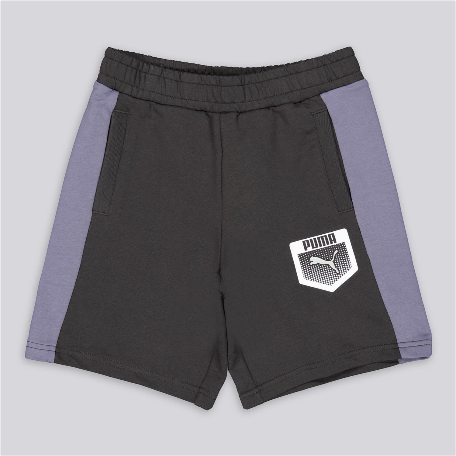 Puma Active Sport - Negro - Pantalón Bermuda Niño talla 10