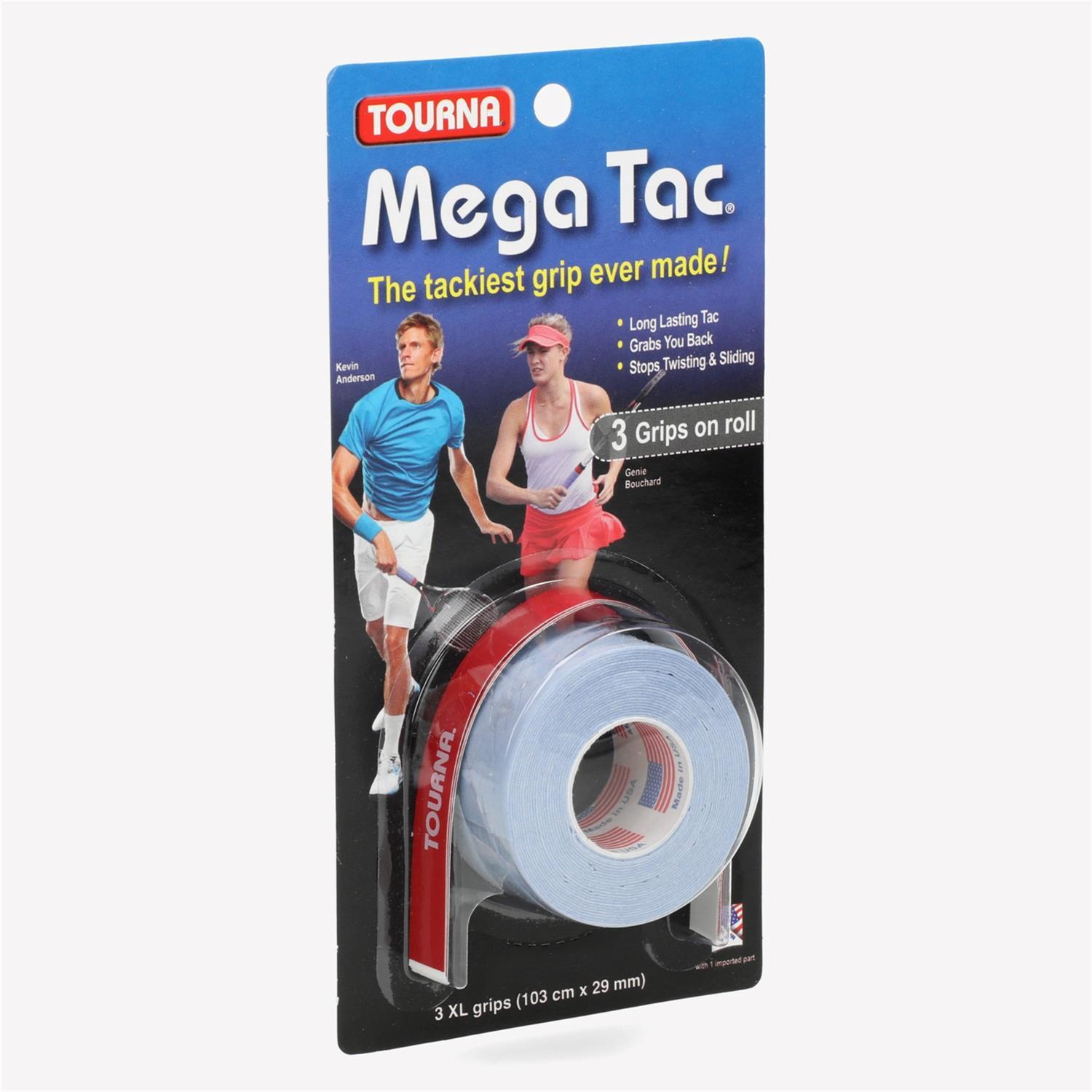 Tourna Mega Tac 3 XL - Azul - Overgrip Tenis talla T.U.