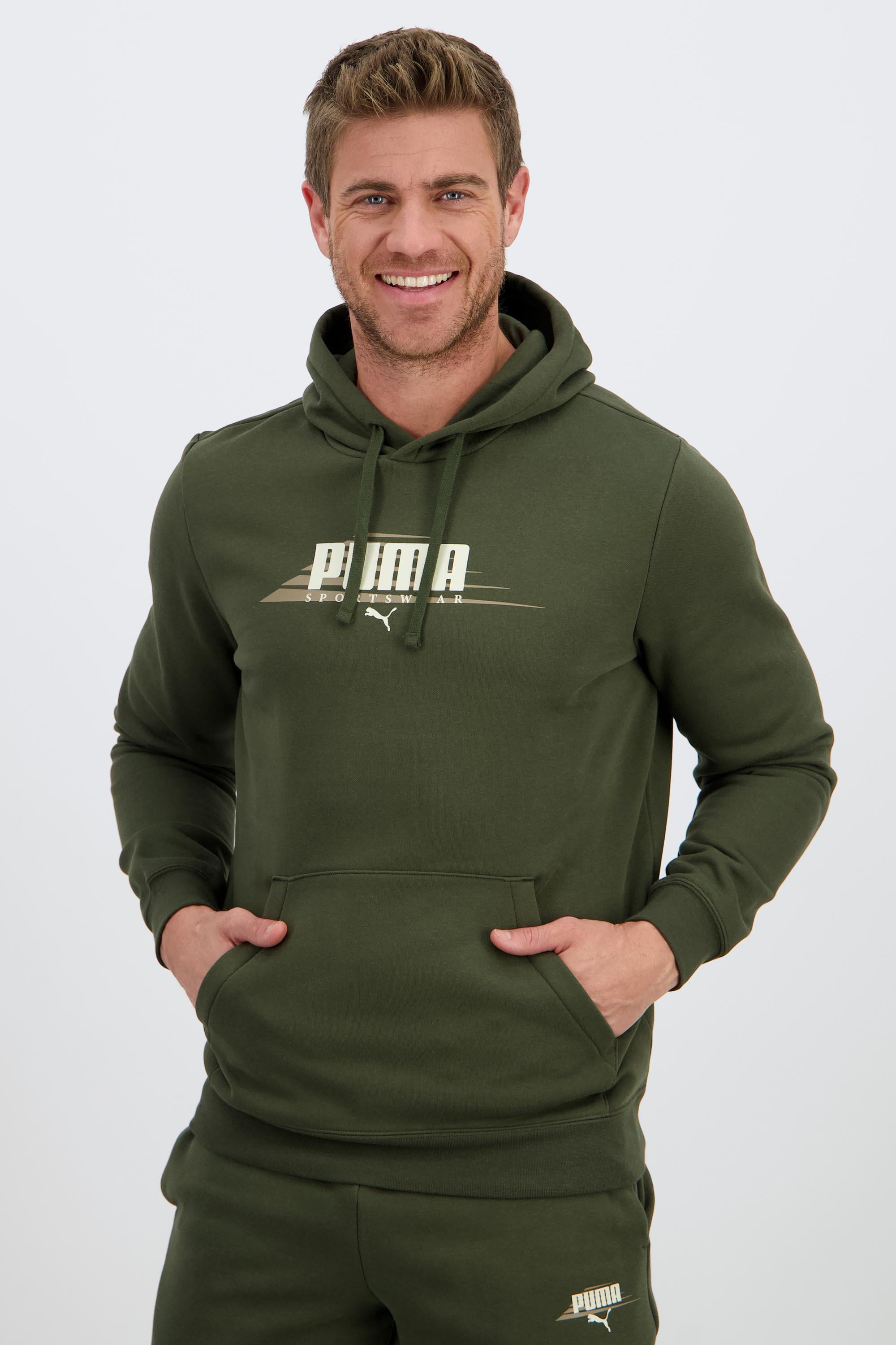 Sudadera Puma - Kaki - Sudadera Capucha Hombre talla L