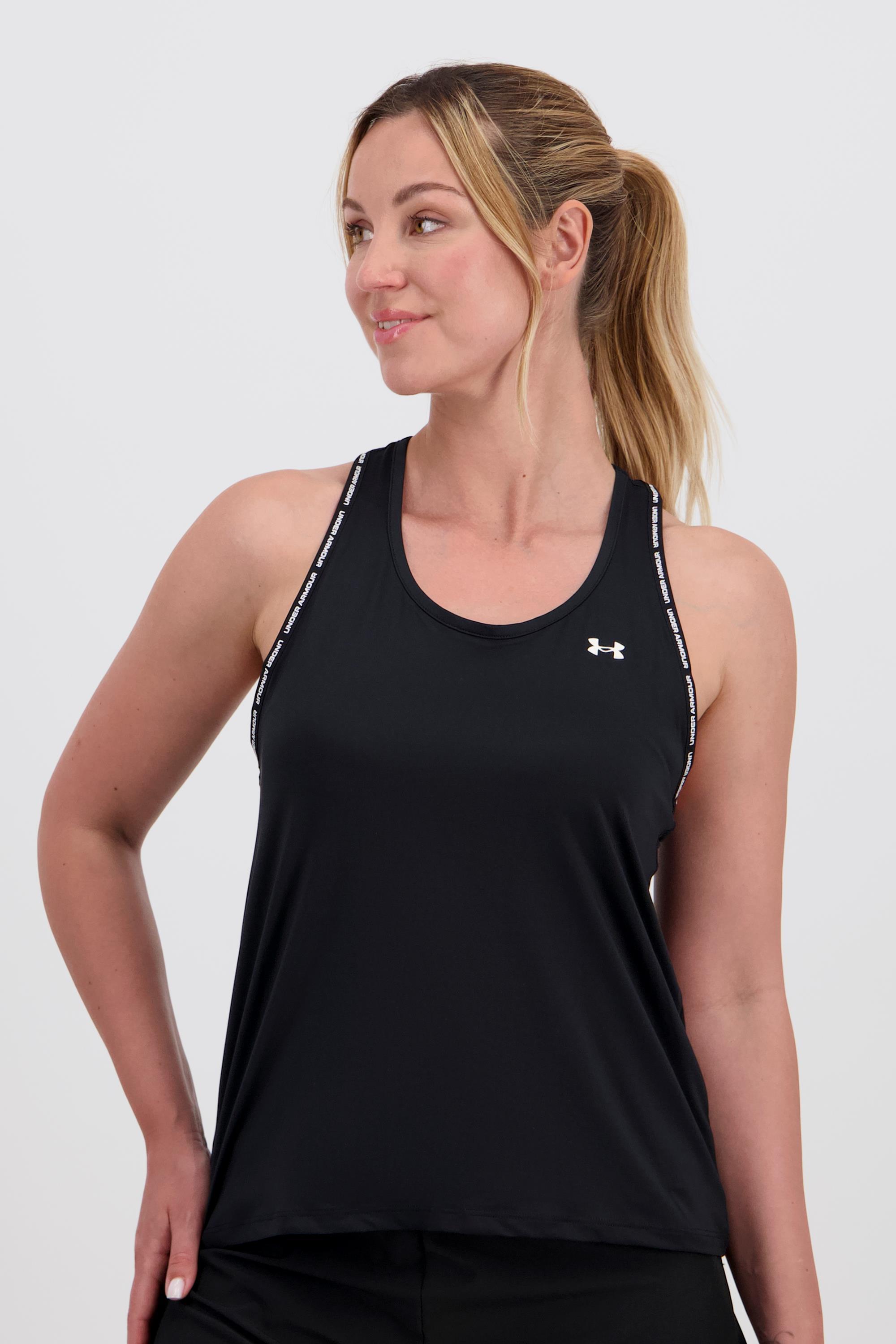 UA Knockout Negro Camiseta Mujer Sprinter