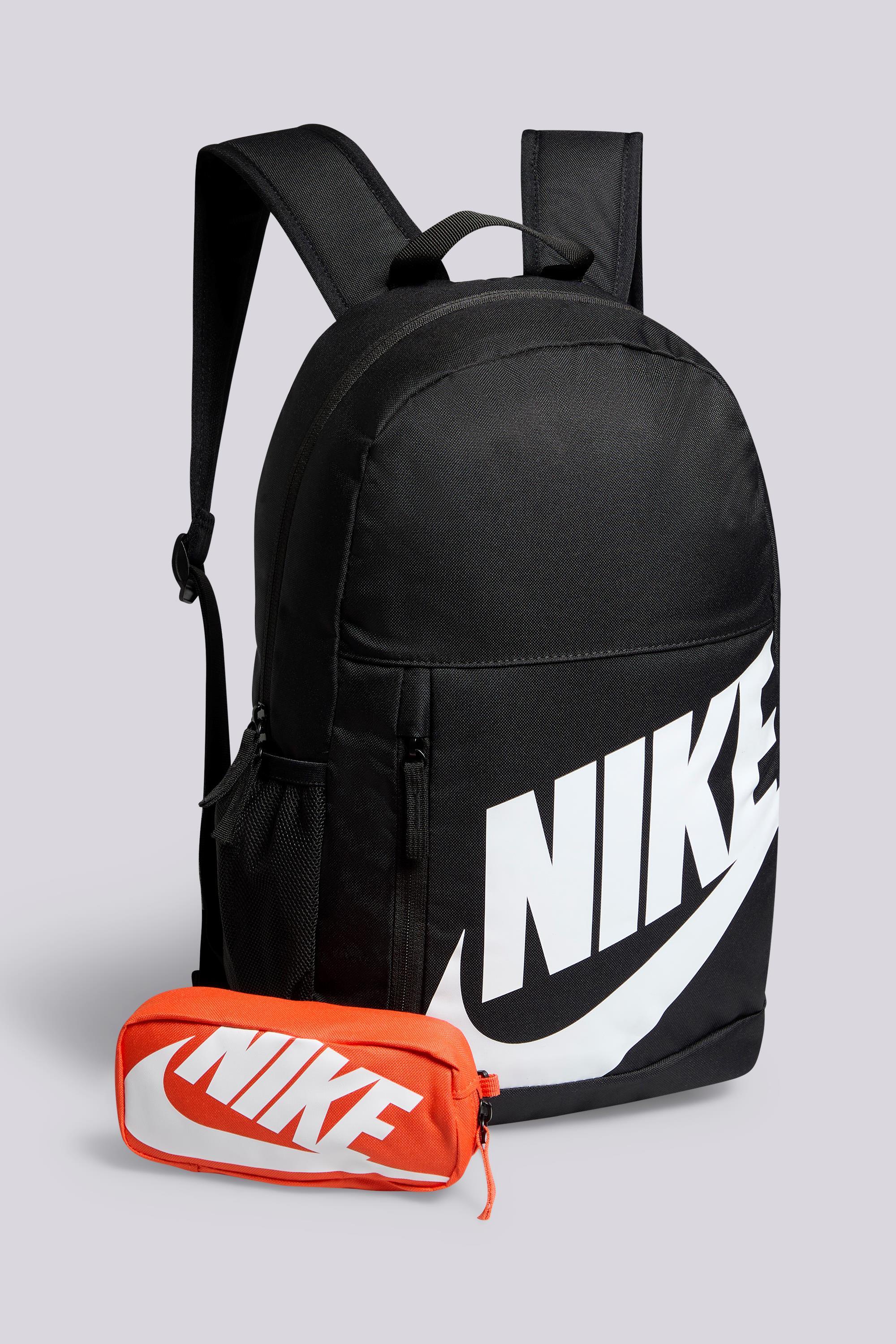 Mochila Escolar Nike Elemental Negra Con Estuche talla T.U.