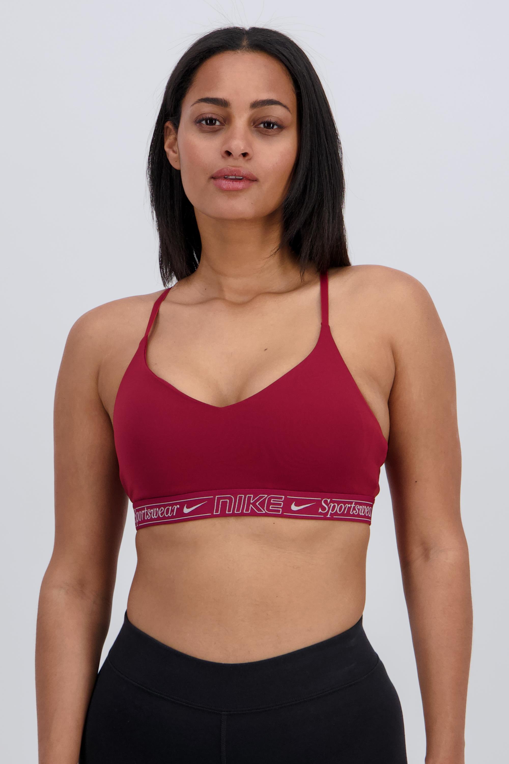 Nike Indy - Rojo - Sujetador Deportivo Ajustable talla M