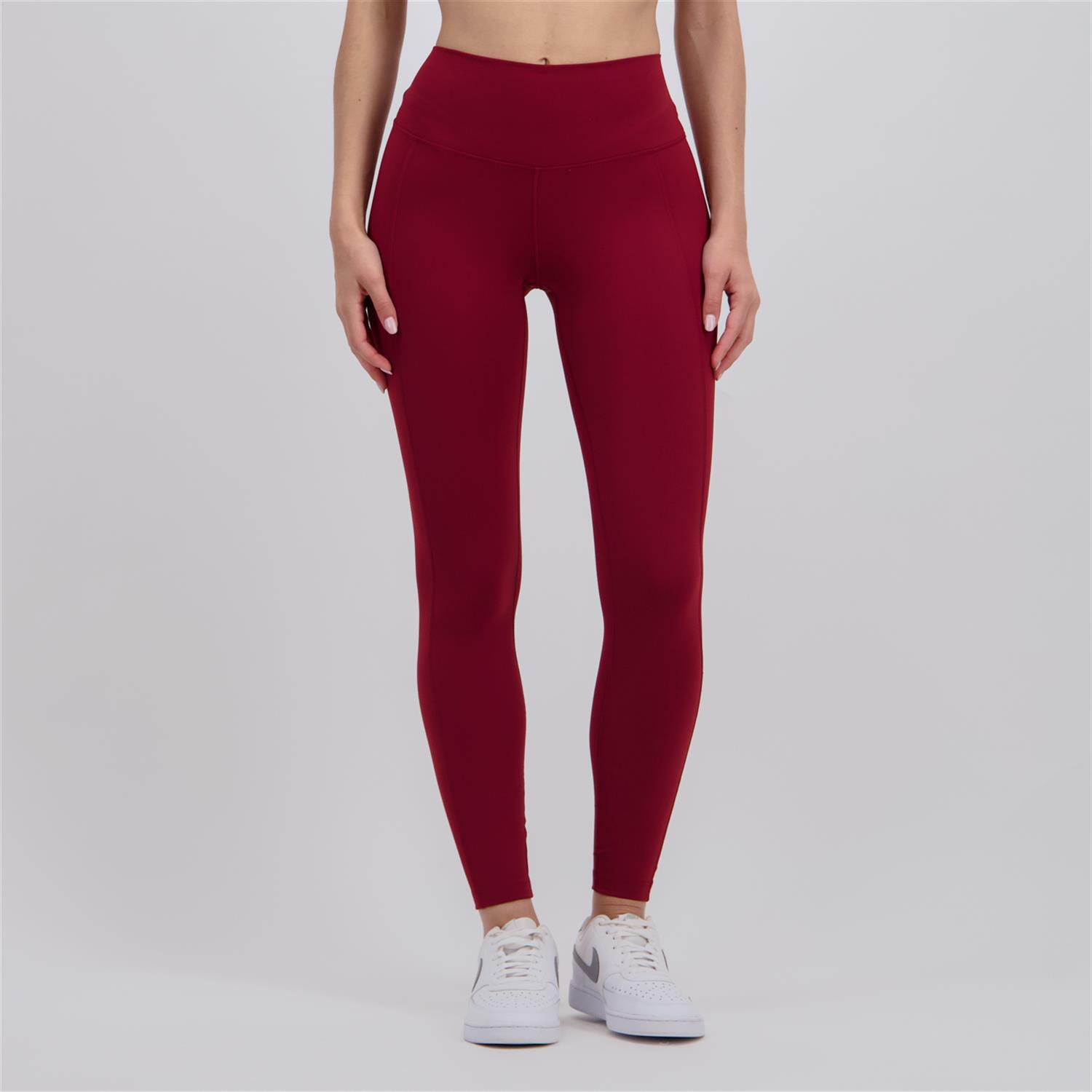Mallas Largas Nike - Rojo - Leggings Mujer talla S