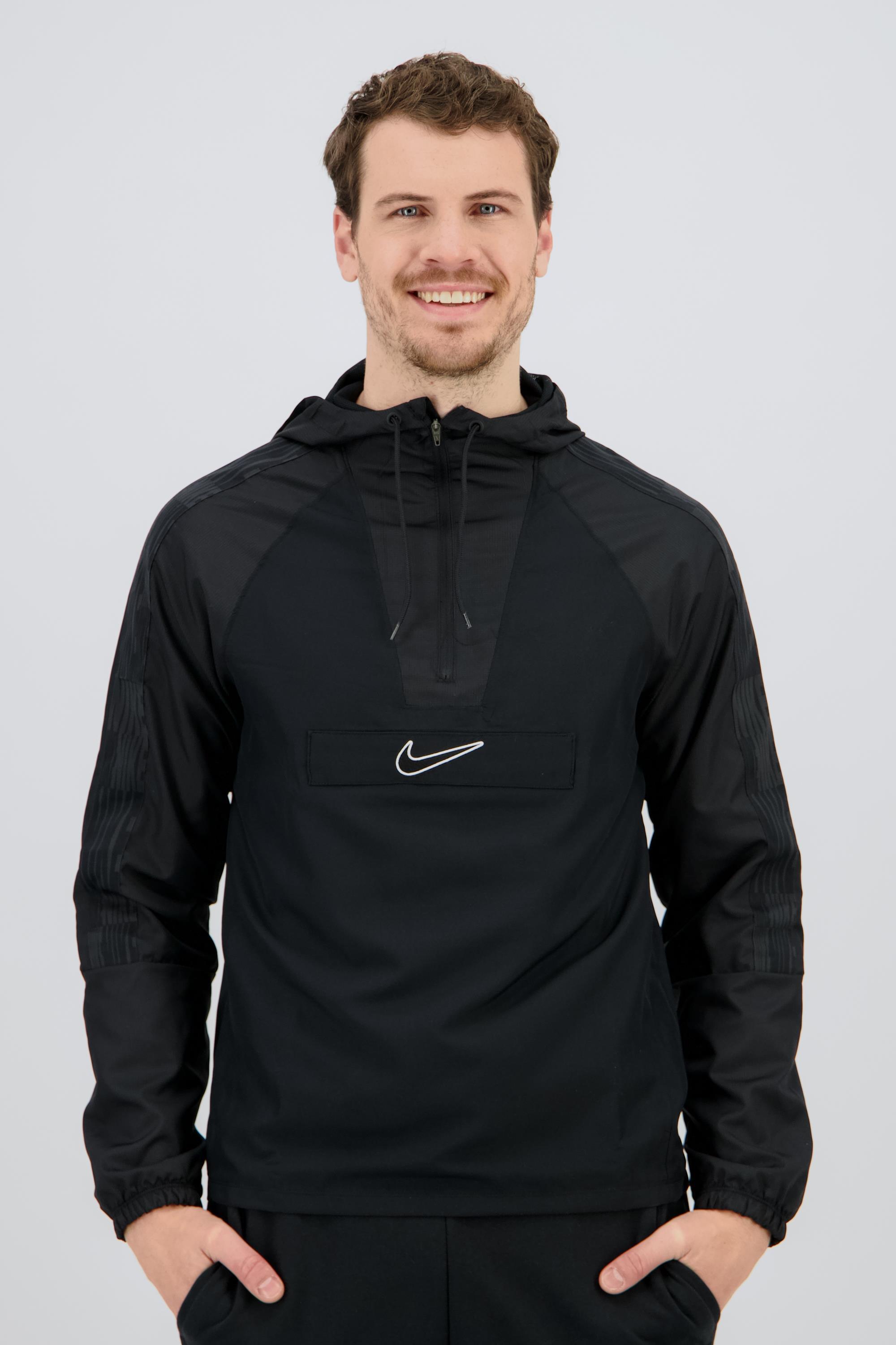 Sudadera Fútbol Hombre Nike Academy Capucha Negro talla