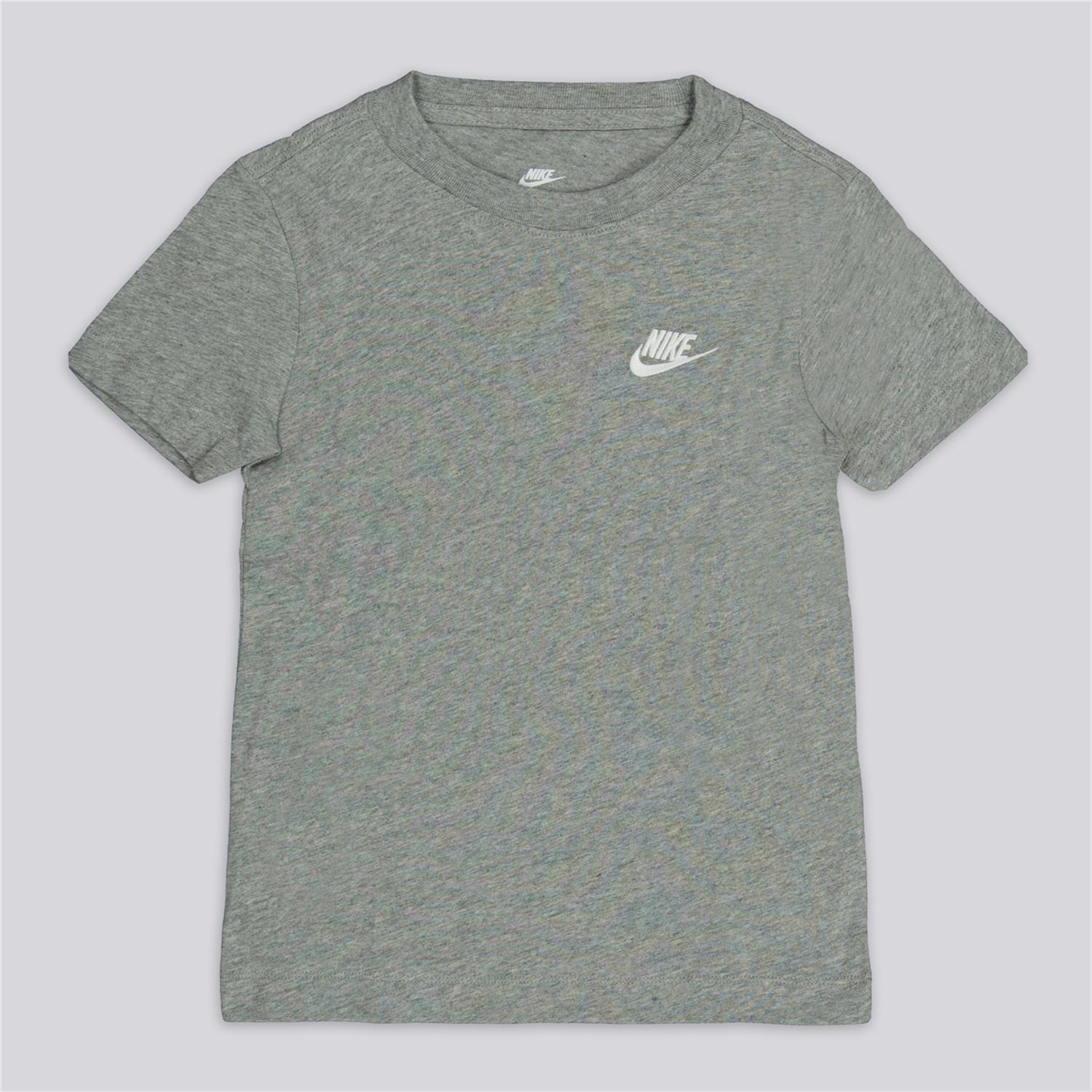 Nike Small Logo - Gris - Camiseta Algodón Niño talla 13