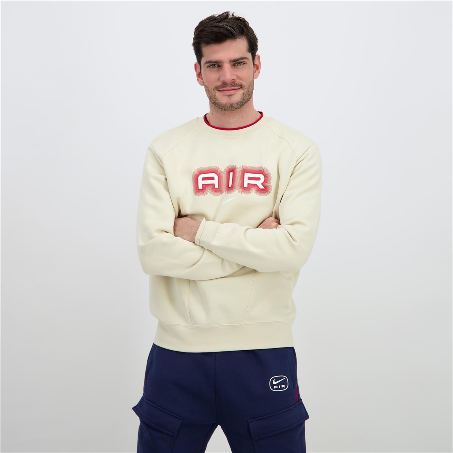 Nike Air - Bege - Sweat Felpa Homem tamanho L