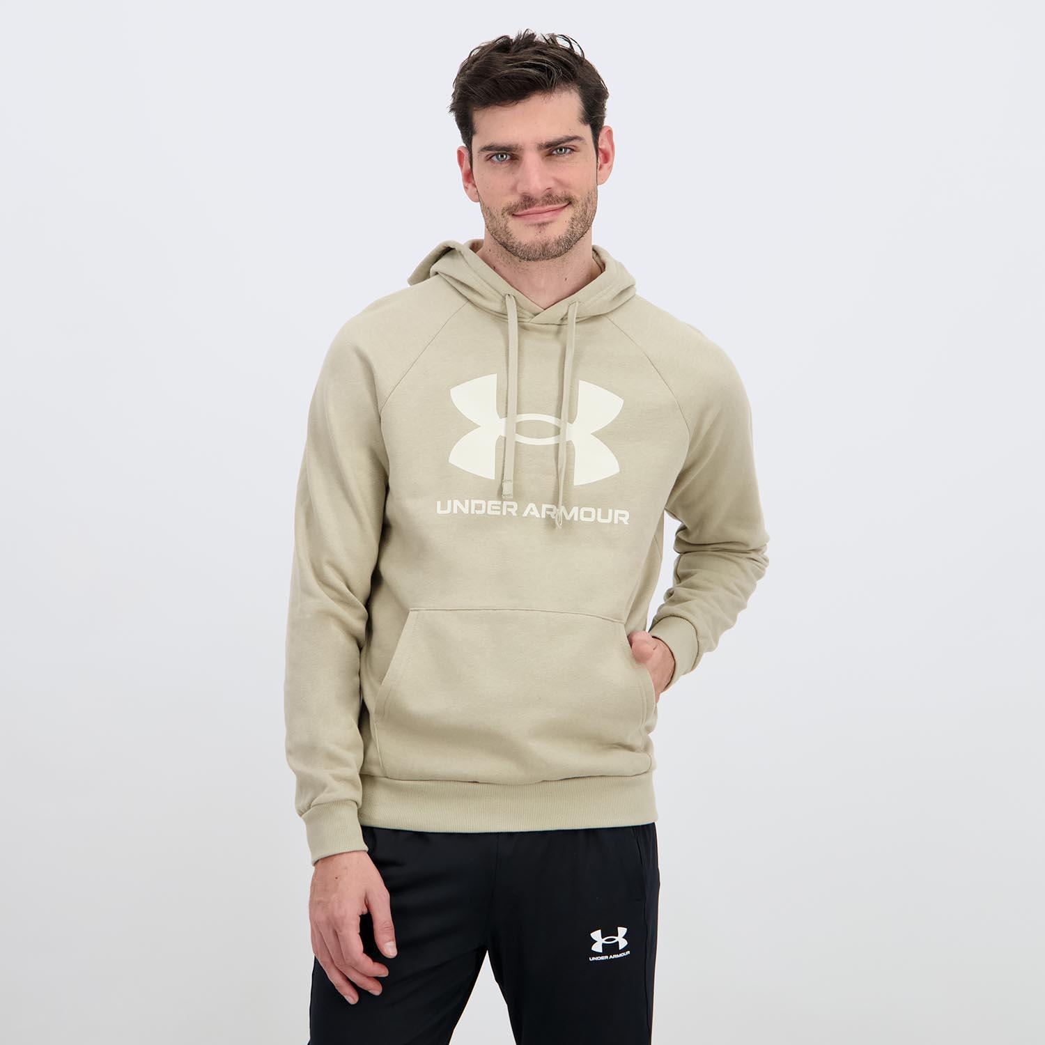 Under Armour Rival - Bege - Sweatshirt Capuz Homem tamanho M