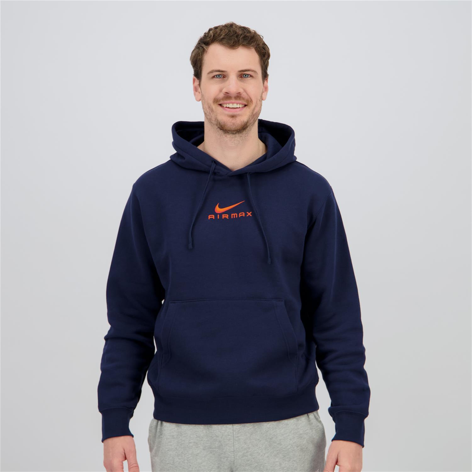 Nike Air Max - Azul - Sweatshirt Capuz Homem tamanho XL