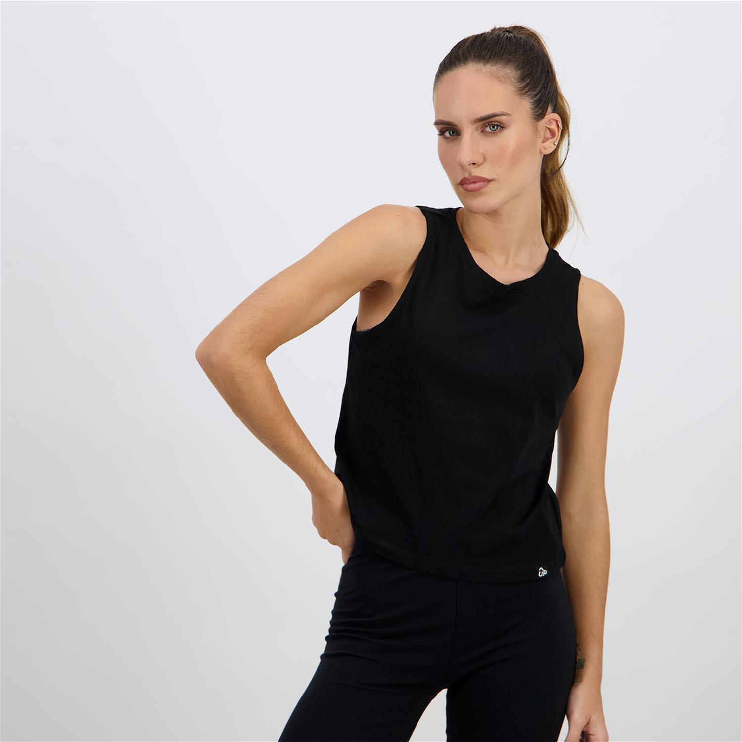 Camiseta Up - Negro - Camiseta Tirantes Mujer talla 2XS