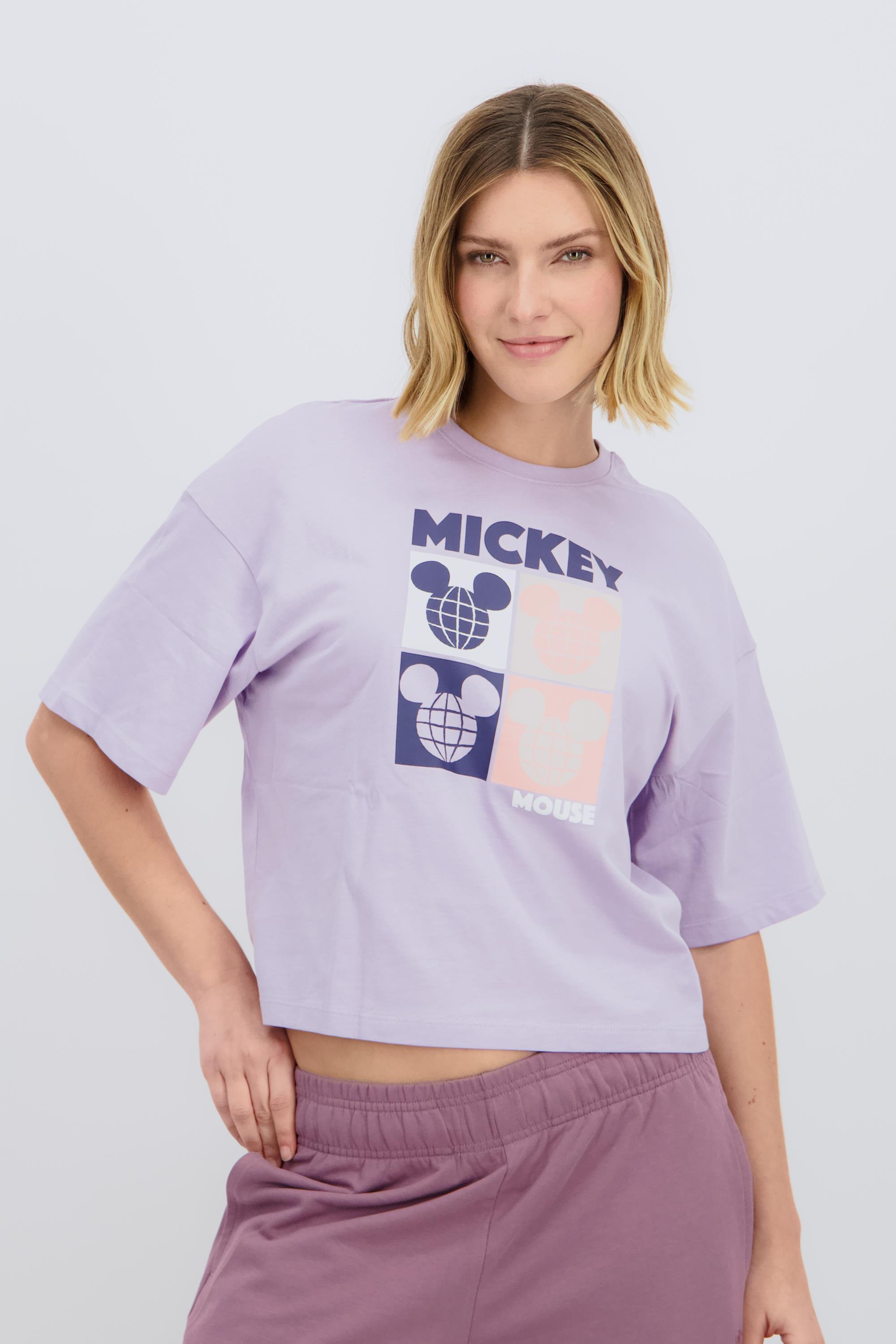 Camiseta Mickey Mouse - Malva - Mujer Disney | Sprinter