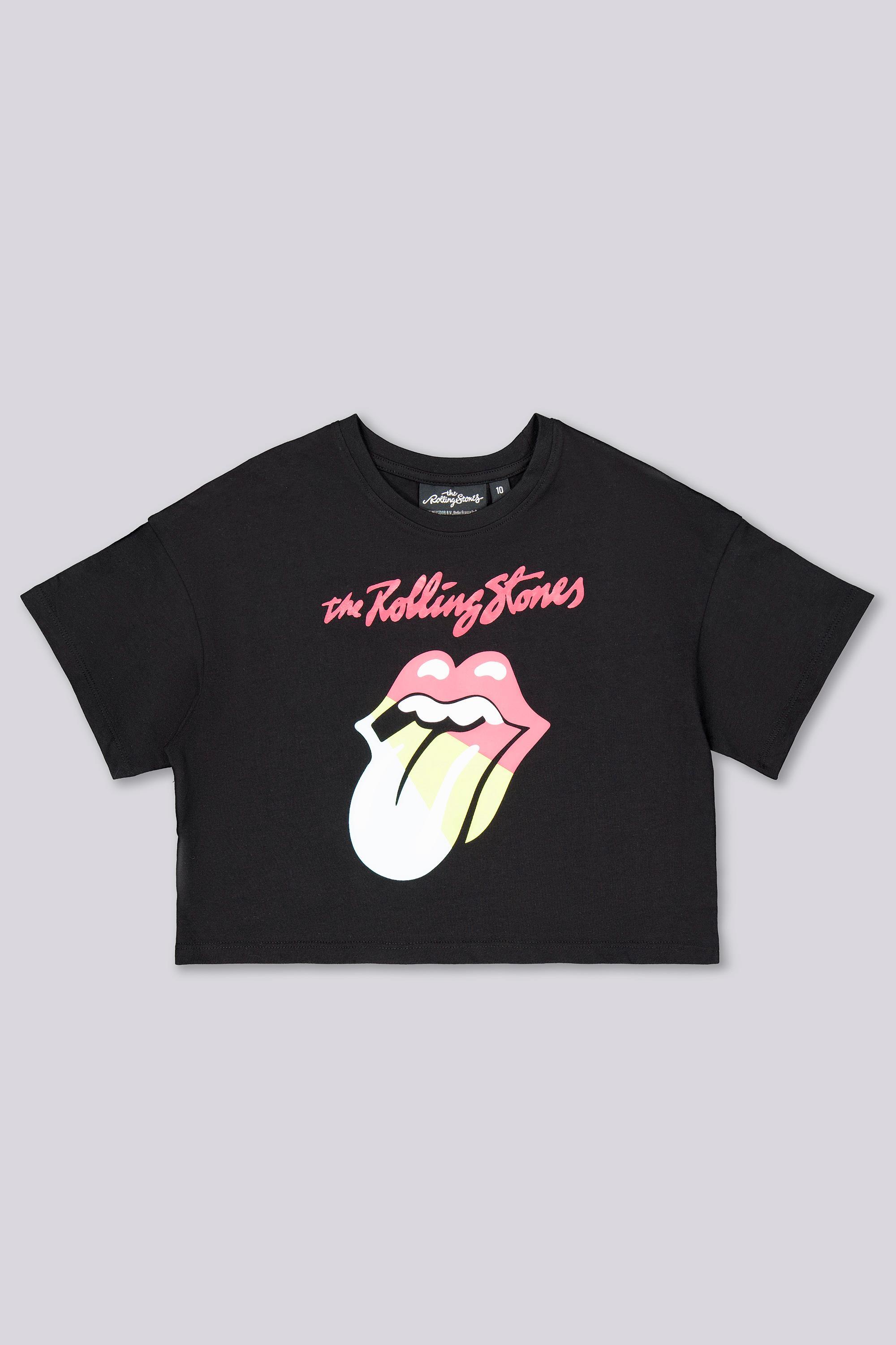 Camiseta The Rolling Stones - Negro - Algodón Niña