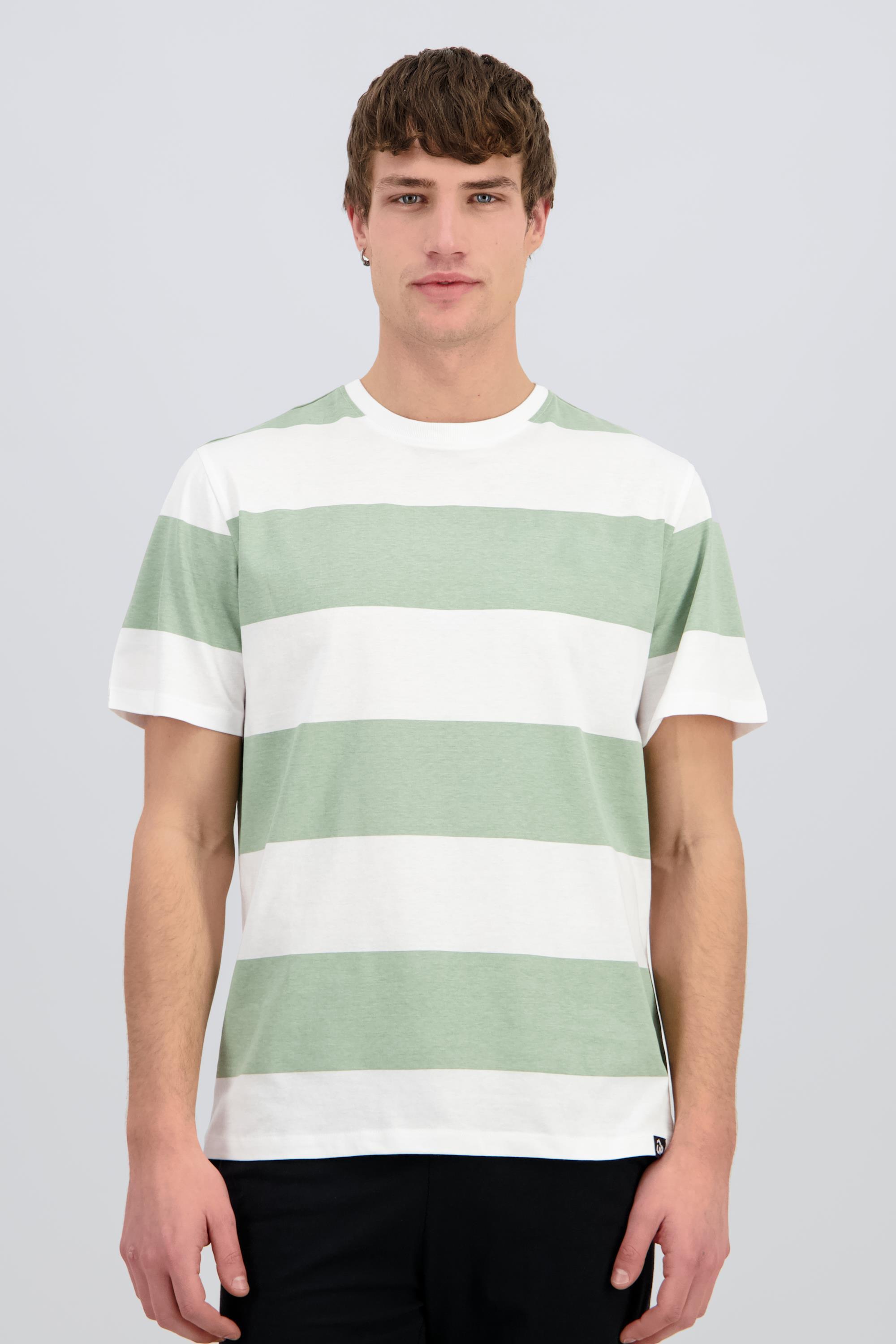 Stamps - Blanco - Camiseta Rayas Hombre talla