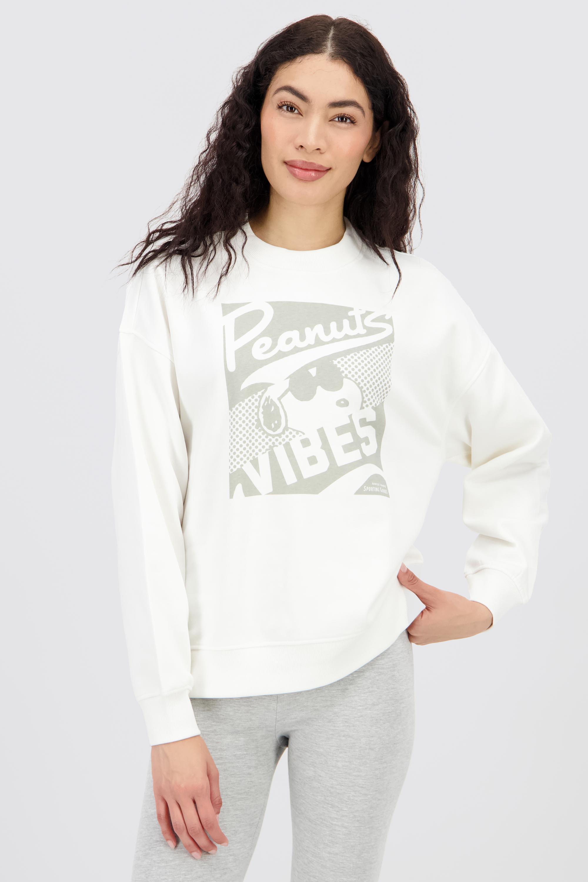Sudadera Snoopy - Blanco - Sudadera Mujer Peanuts talla